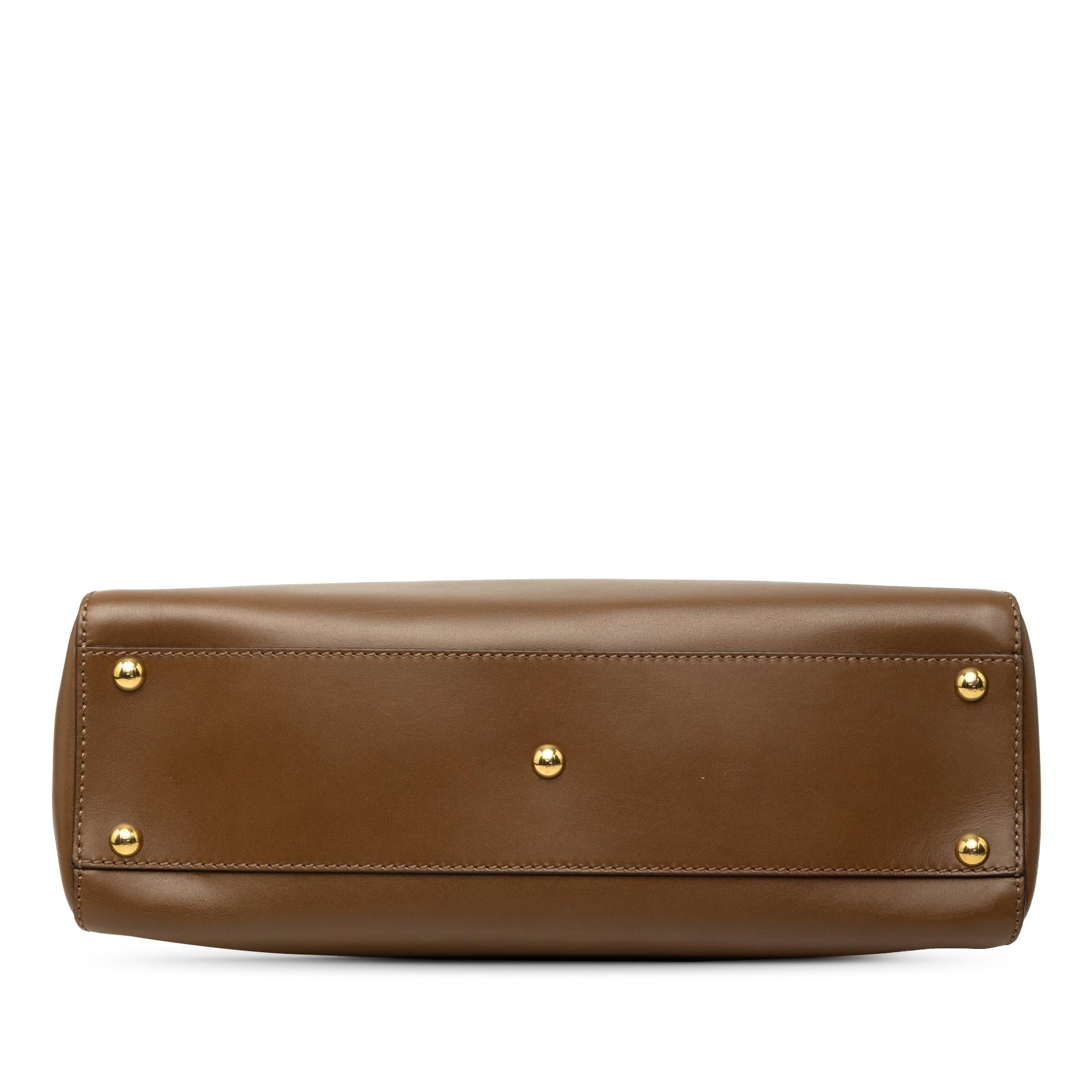 Fendi Medium Leather Peekaboo Iconic Satchel