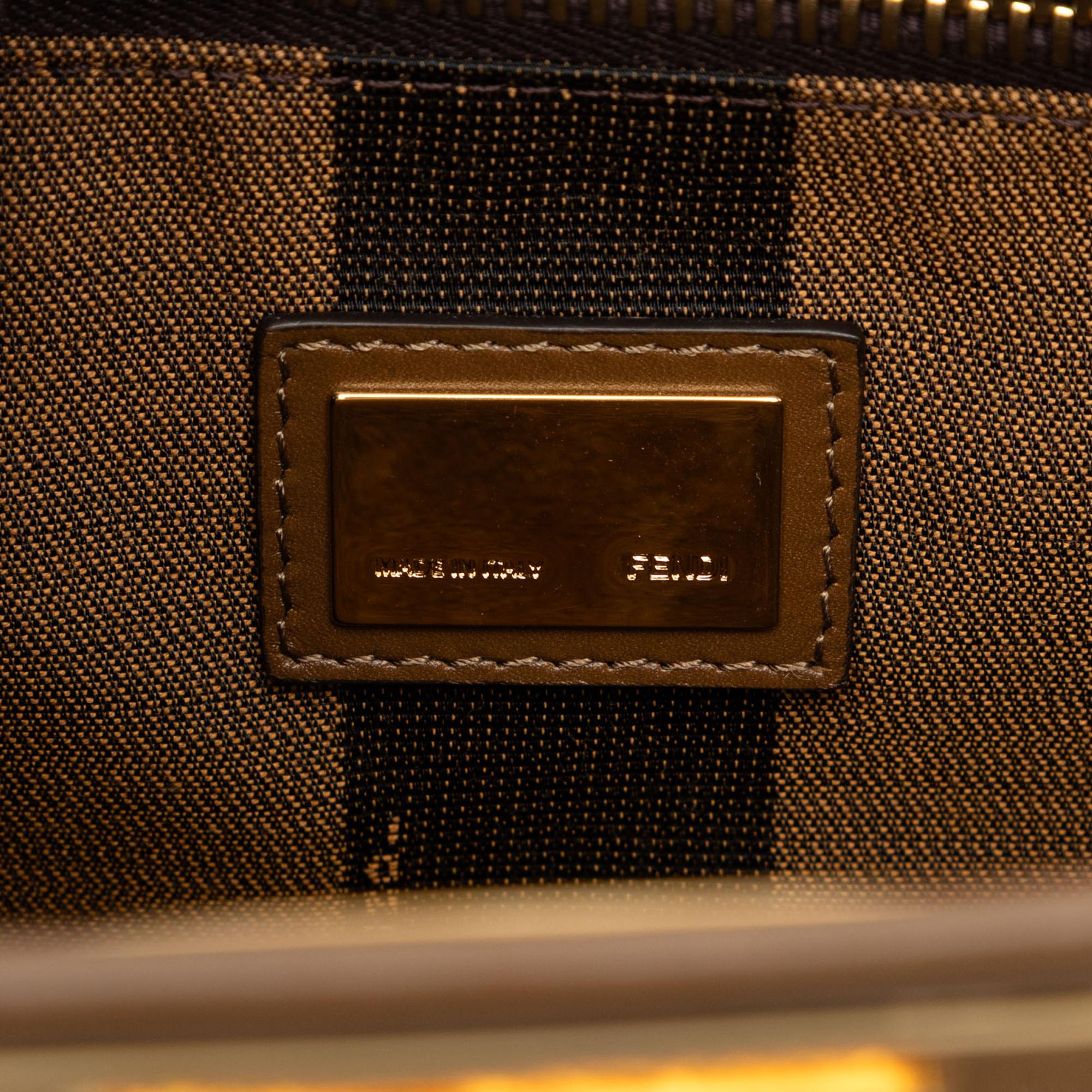Fendi Medium Leather Peekaboo Iconic Satchel