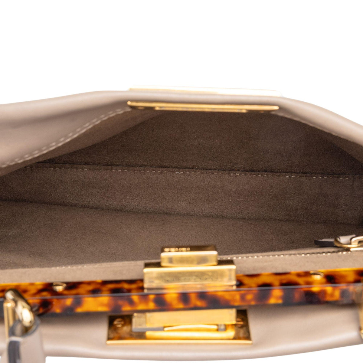 Fendi Medium Leather Peekaboo Iconic Satchel