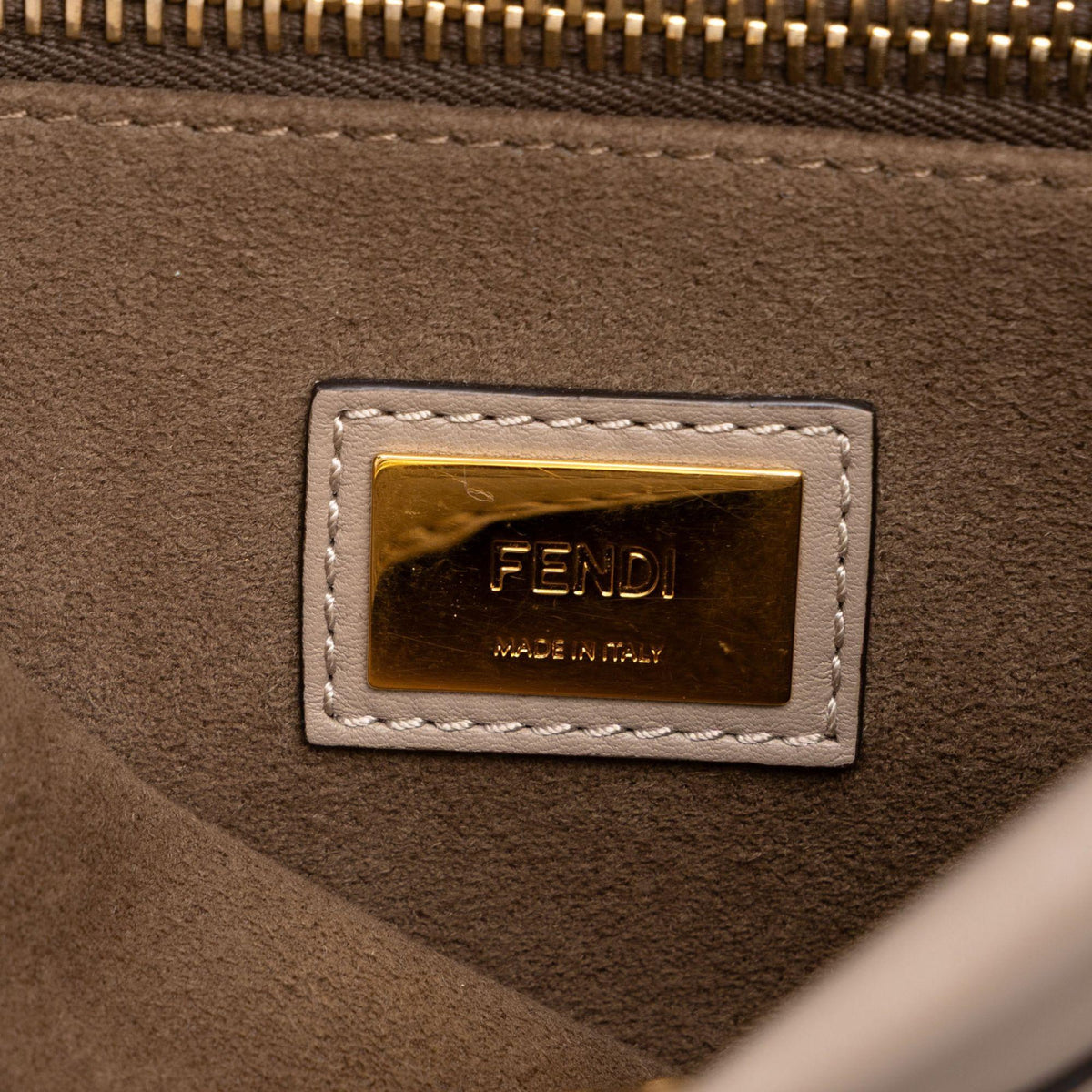 Fendi Medium Leather Peekaboo Iconic Satchel