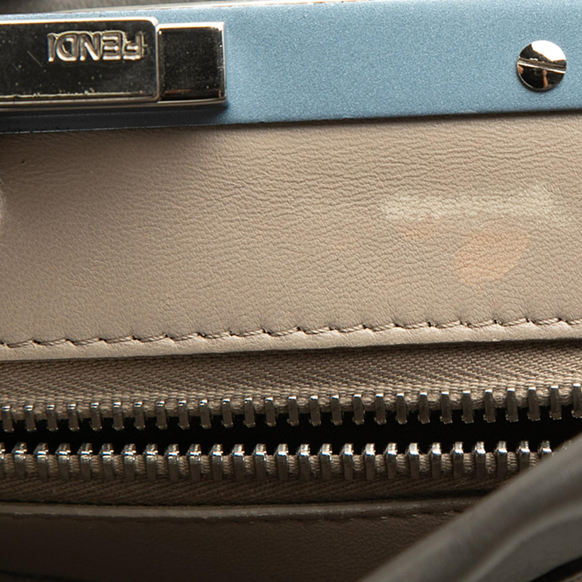 Fendi Medium Leather Peekaboo Iconic Satchel