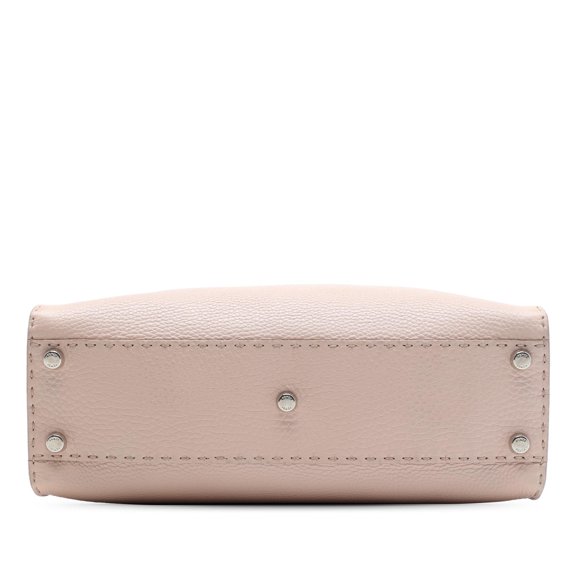 Fendi Medium Leather Selleria Peekaboo Iconic Satchel