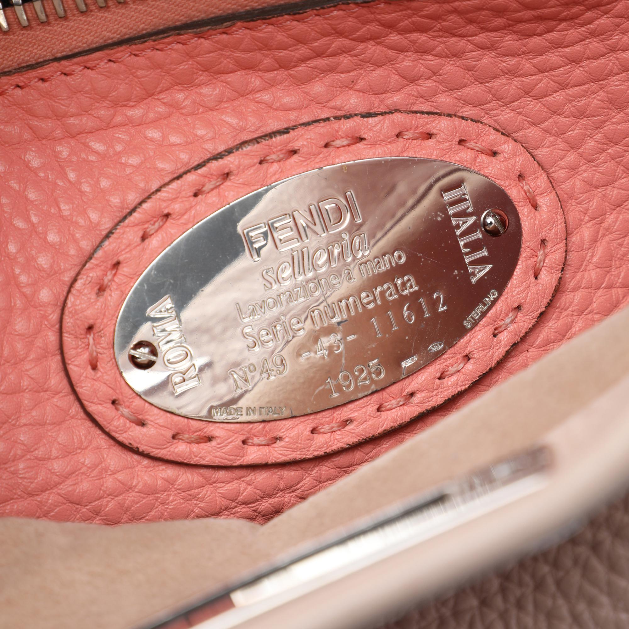 Fendi Medium Leather Selleria Peekaboo Iconic Satchel