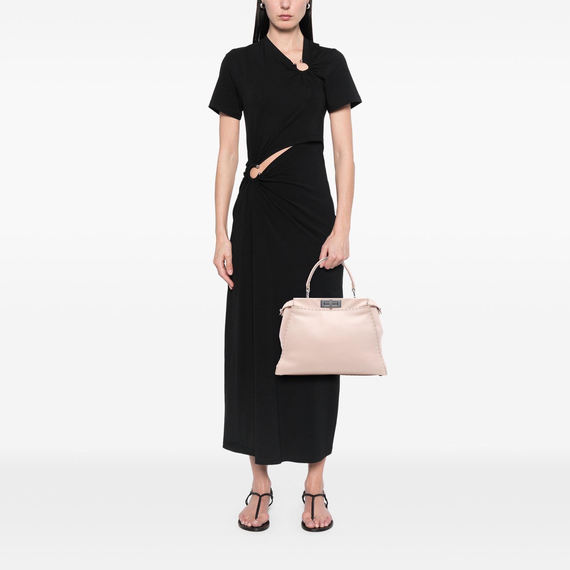 Fendi Medium Leather Selleria Peekaboo Iconic Satchel