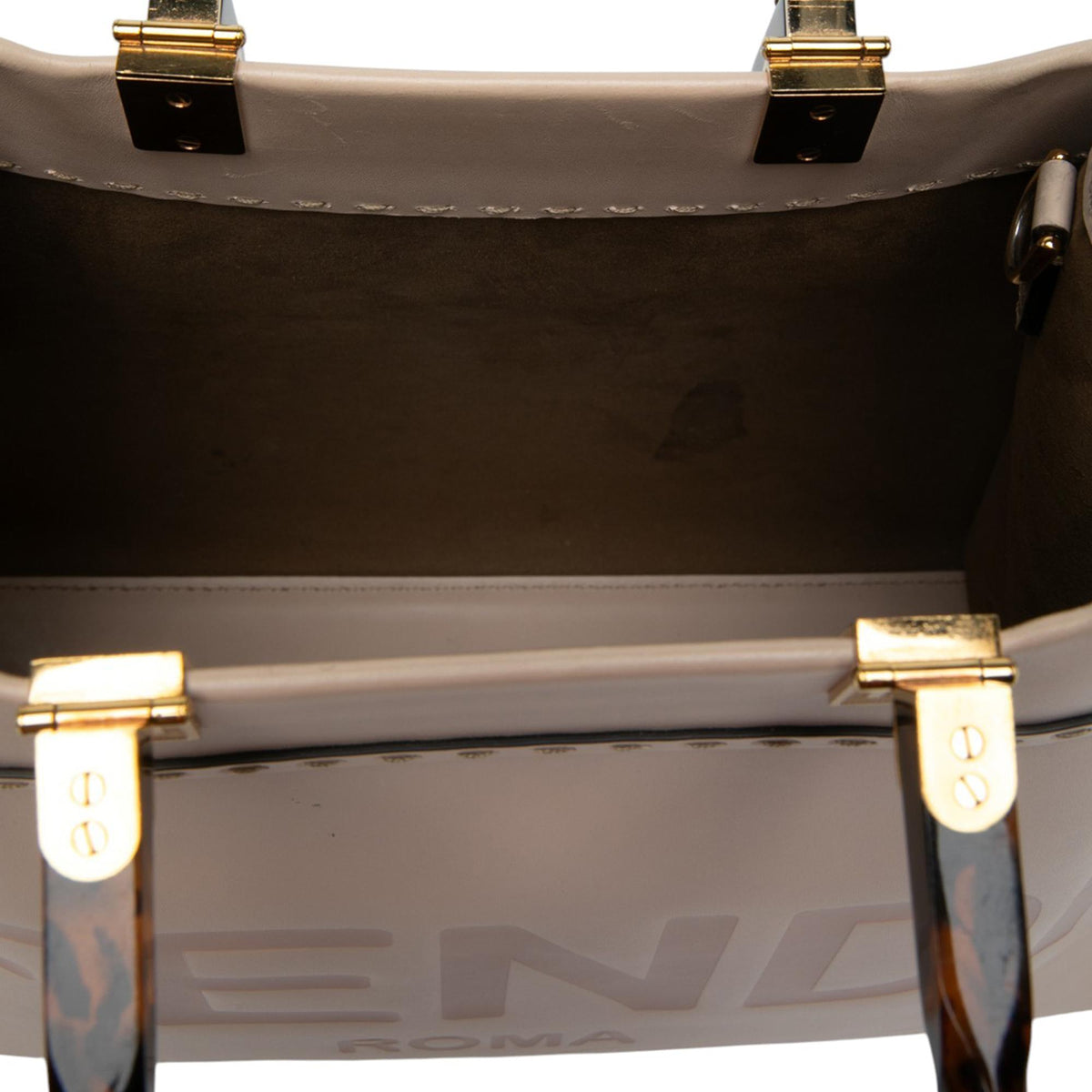 Fendi Medium Leather Sunshine Shopper Tote