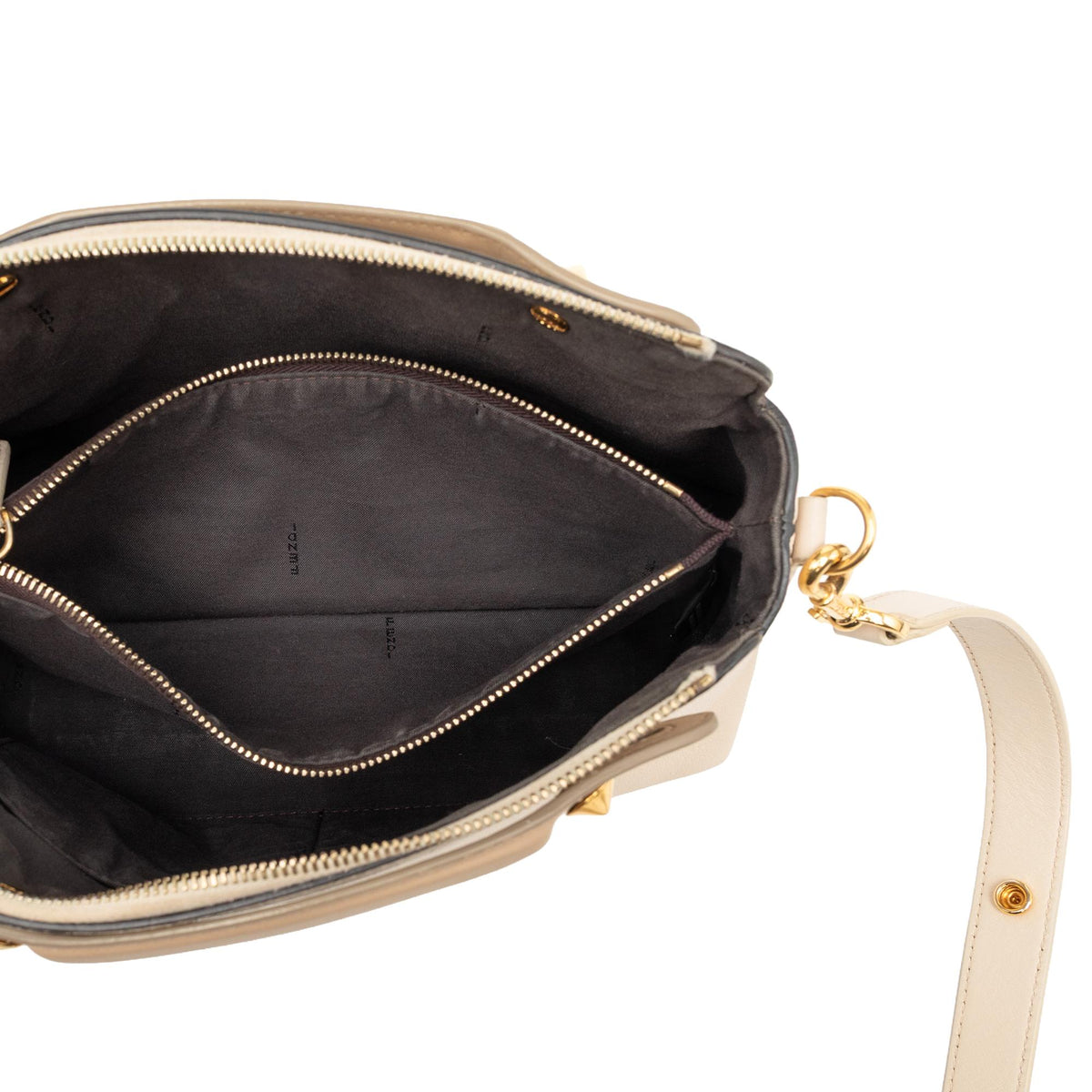 Fendi Medium Studded Leather Monster Eyes By The Way Satchel
