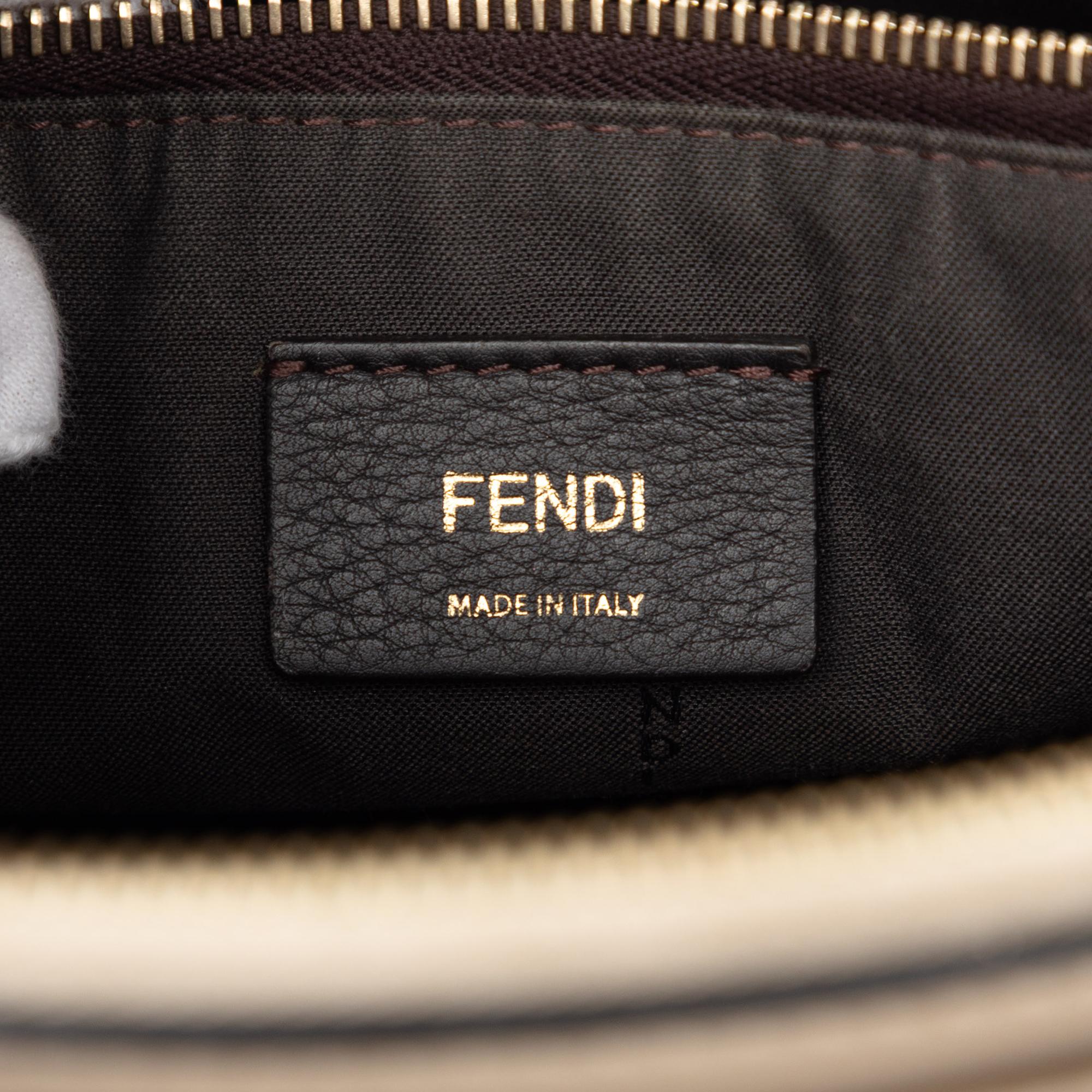 Fendi Medium Studded Leather Monster Eyes By The Way Satchel