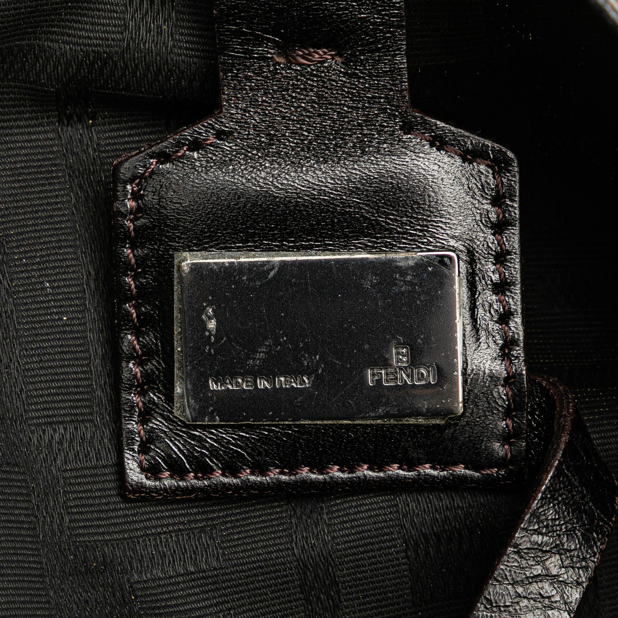 Fendi Medium Zucca Canvas Roll Tote