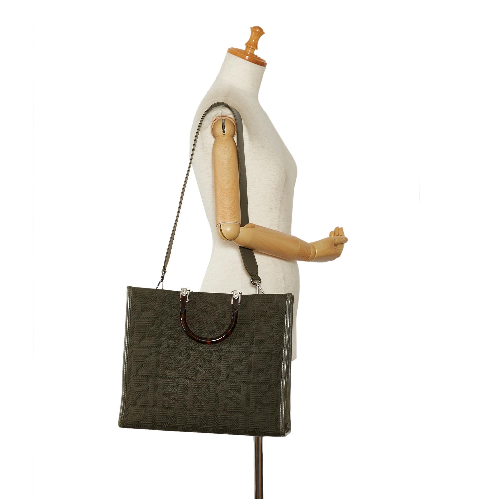 Fendi Medium Zucca Sunshine Shopper Tote