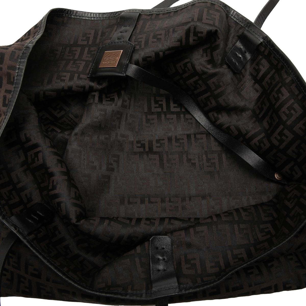 Fendi Medium Zucchino Canvas Roll Tote