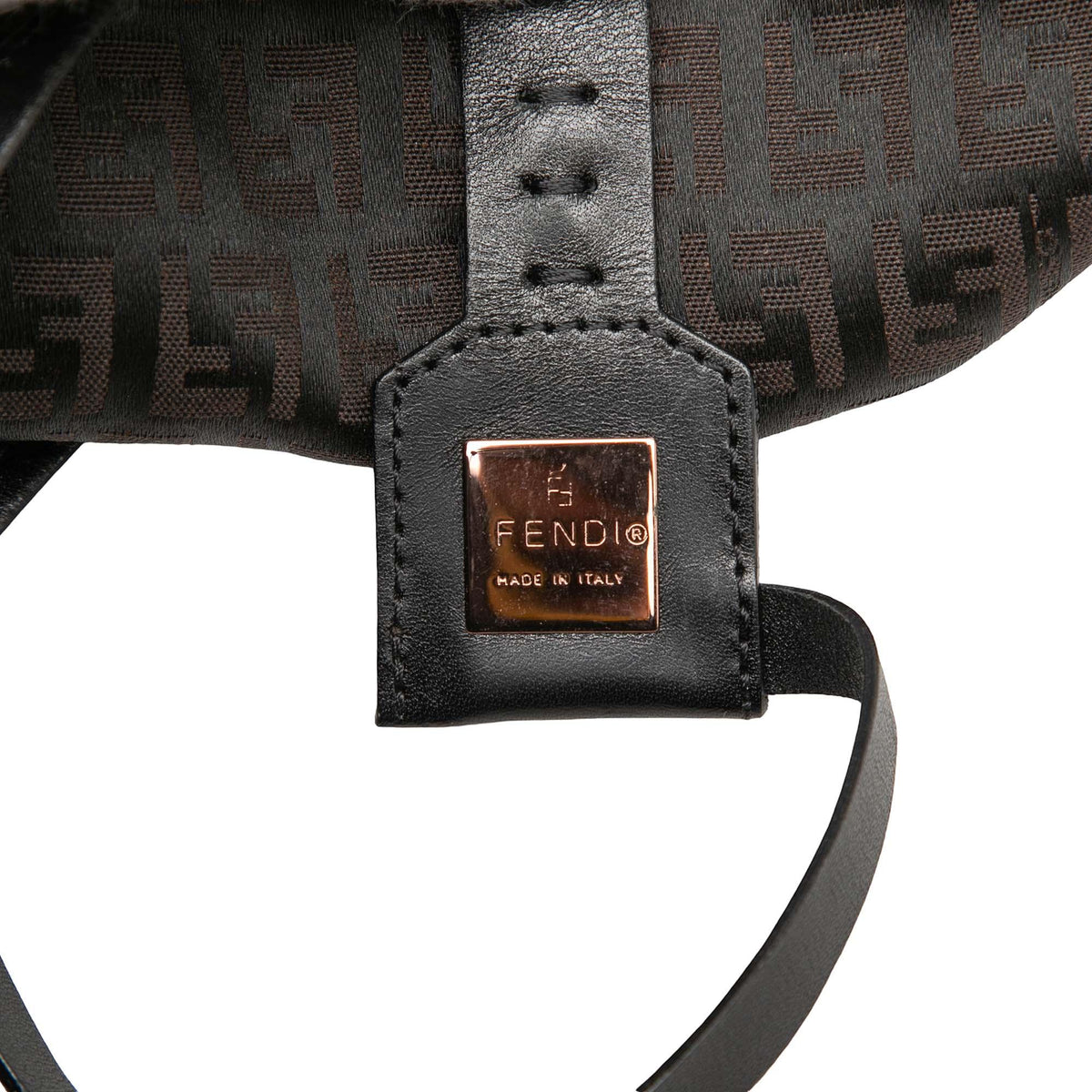 Fendi Medium Zucchino Canvas Roll Tote