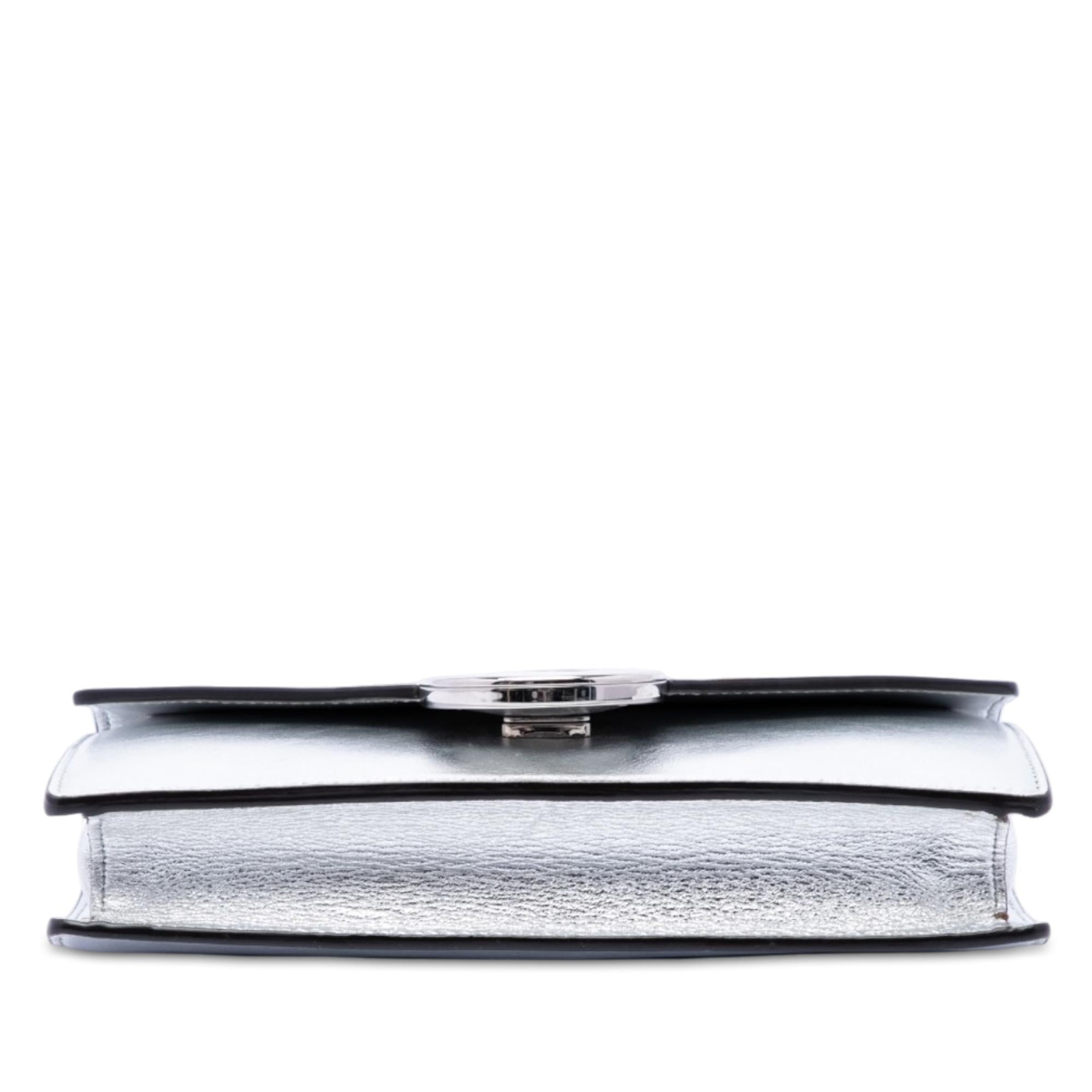 Fendi Metallic Leather F Is Fendi Envelope Wallet On Chain