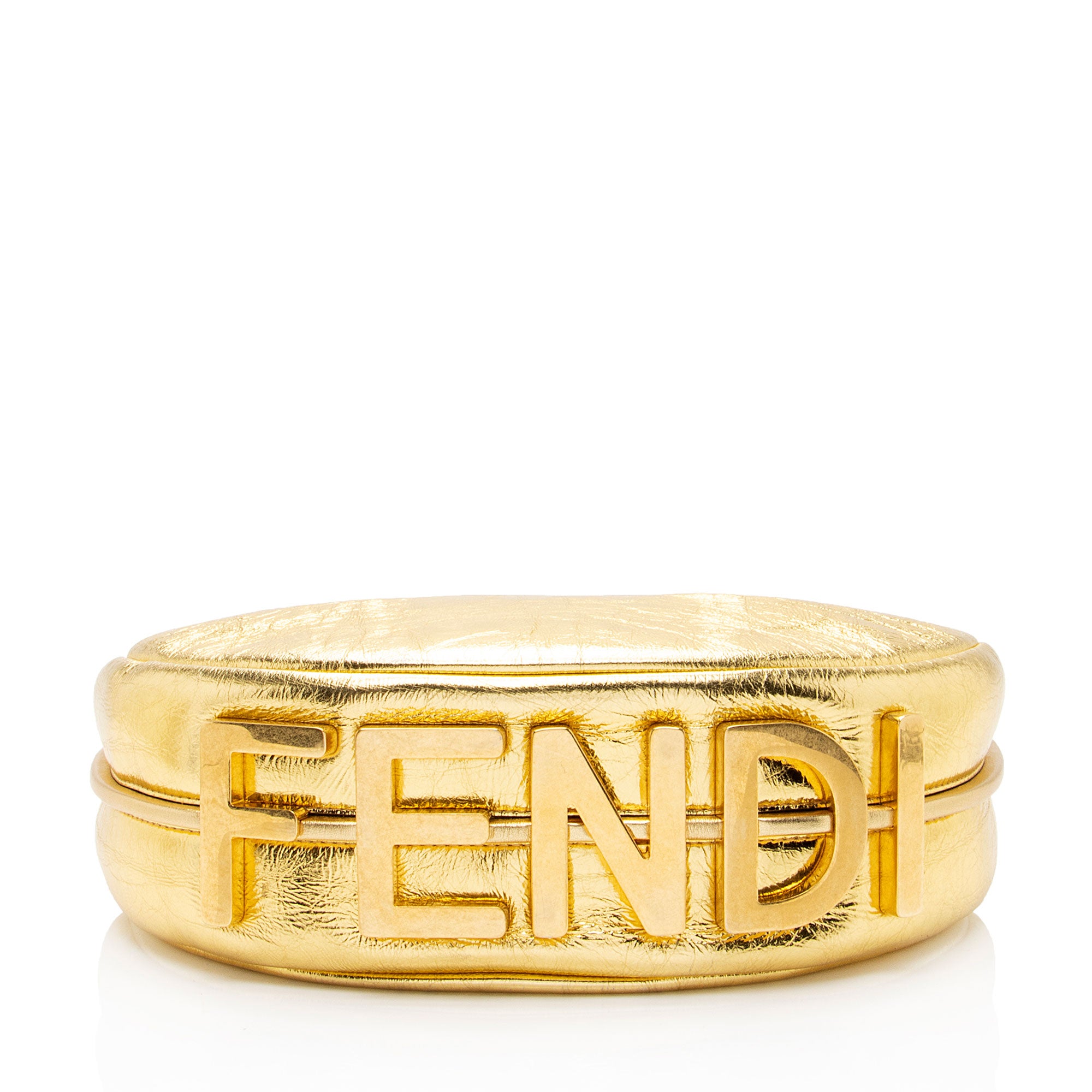 Fendi Metallic Leather Fendigraphy Small Hobo (SHF-k6ARkM)