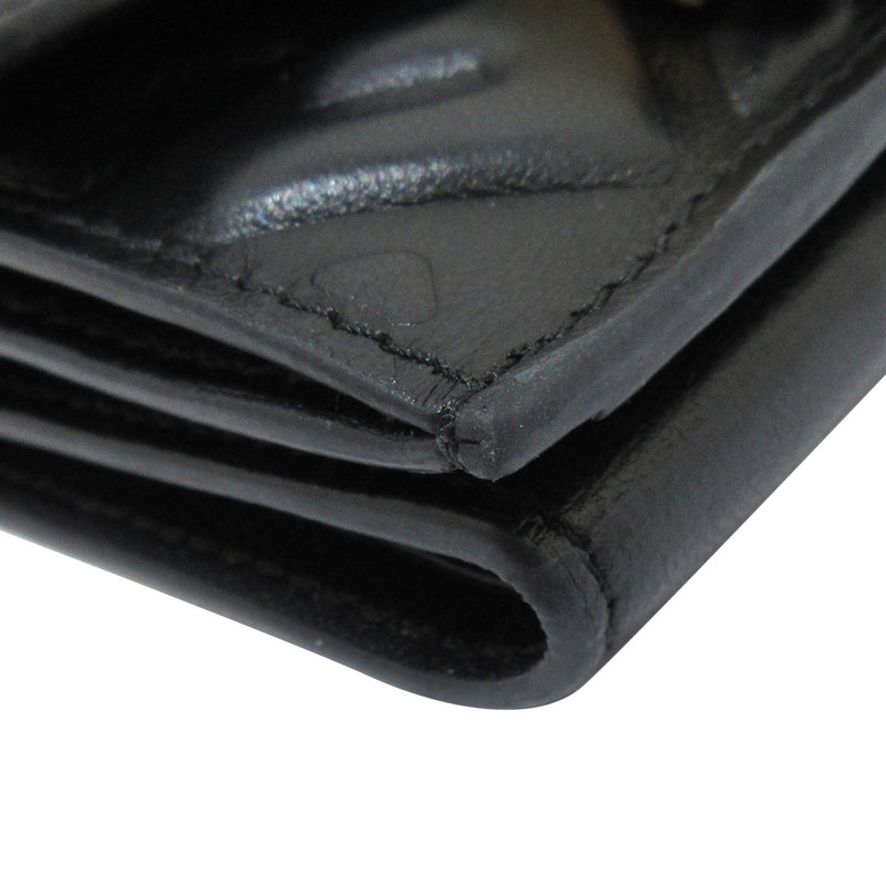 Fendi Micro FF Diagonal Embossed Tri-Fold Wallet (SHG-fgOePS)