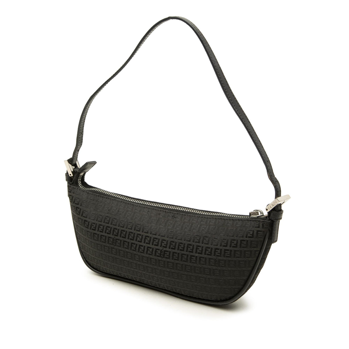 Fendi Micro Zucchino Canvas Shoulder Bag