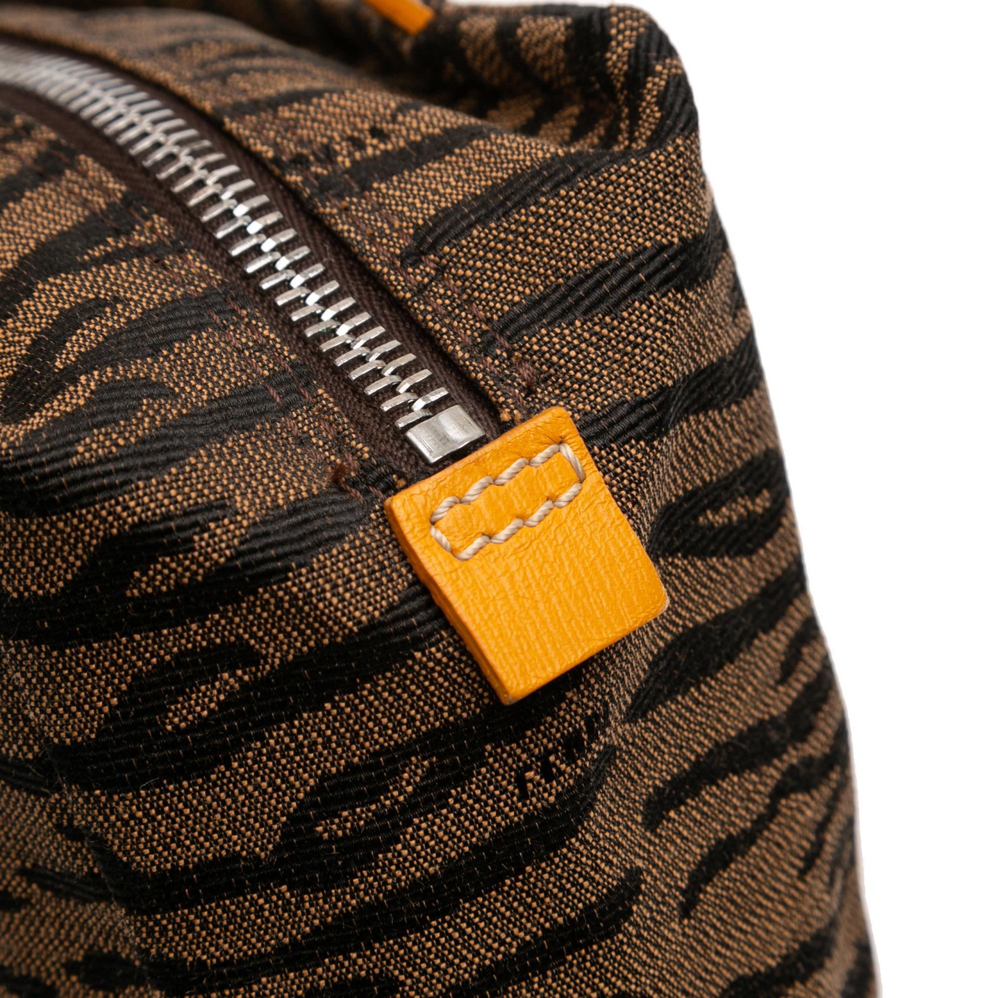 Fendi Mini Canvas Zebra Print Handbag