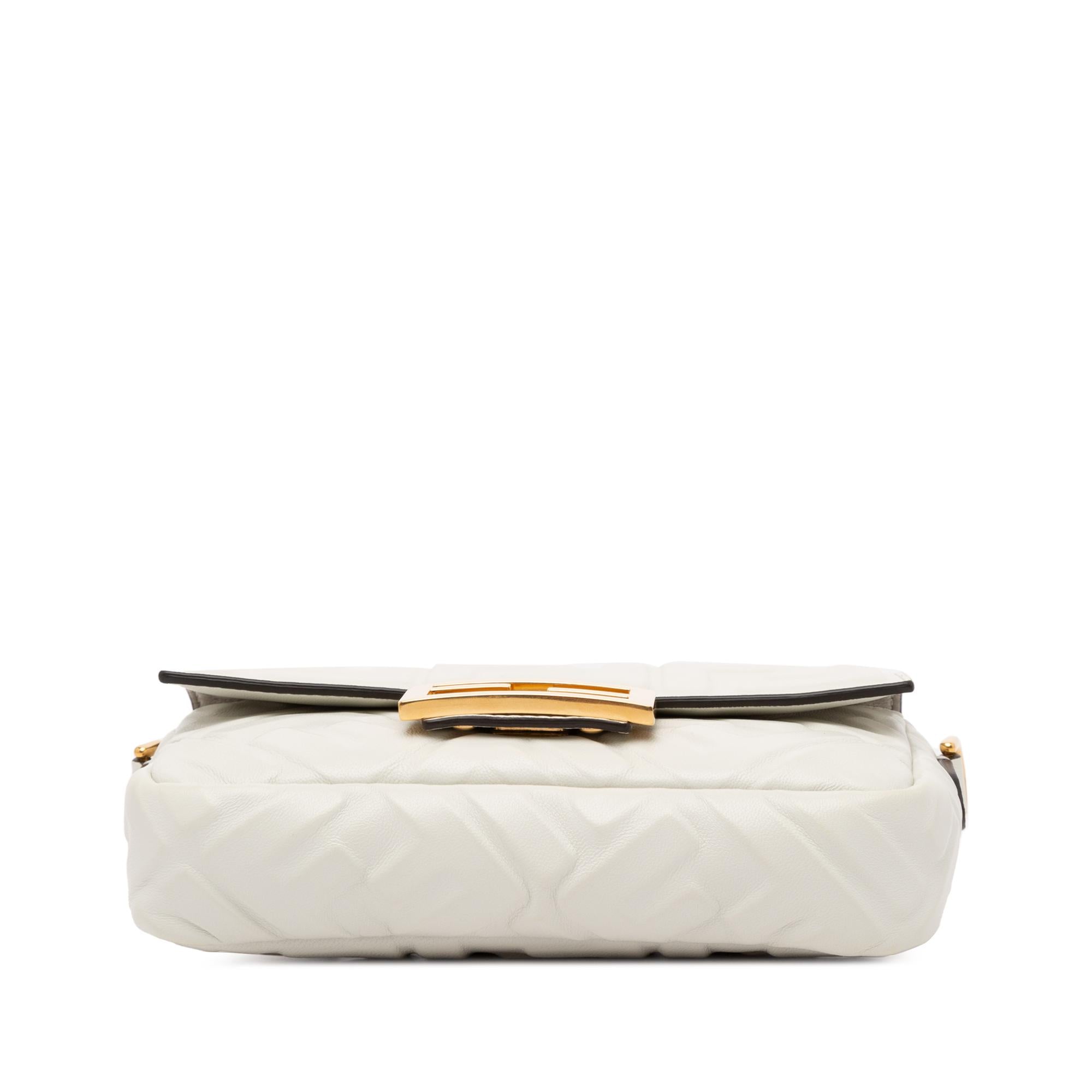 Fendi Mini Embossed Zucca Baguette Satchel (SHG-snGNtj)