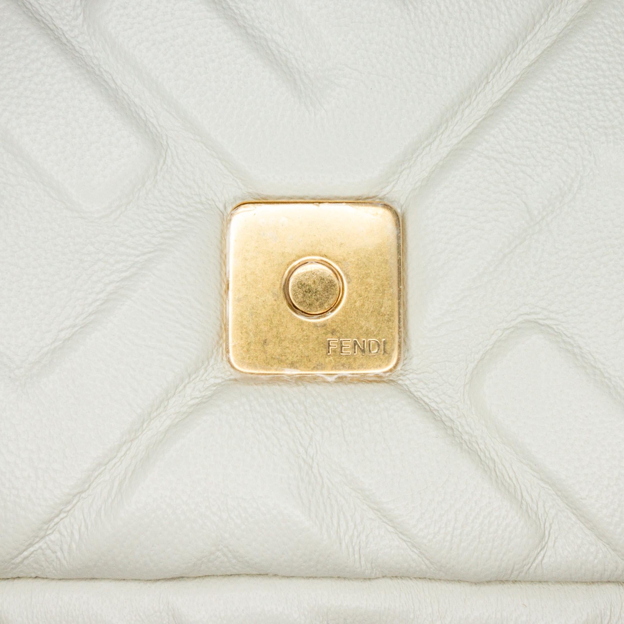 Fendi Mini Embossed Zucca Baguette Satchel (SHG-snGNtj)