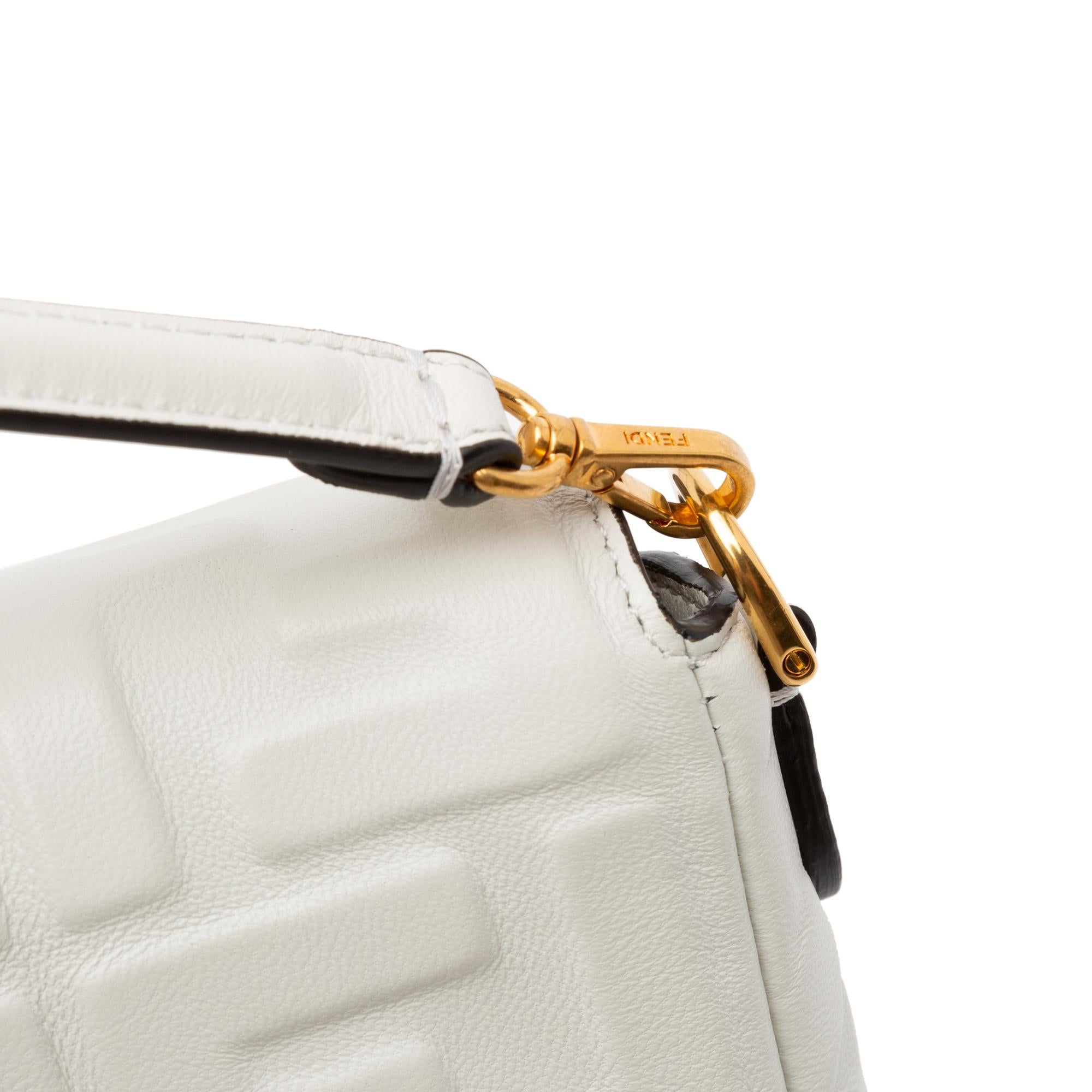 Fendi Mini Embossed Zucca Baguette Satchel (SHG-snGNtj)