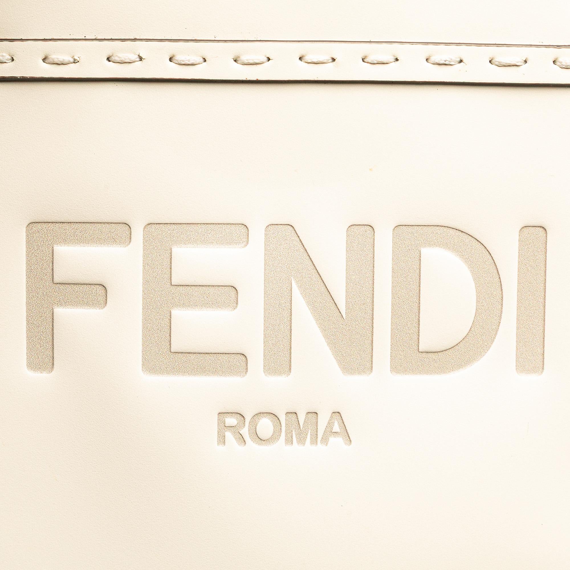 Fendi Mini Leather Sunshine Shopper Tote