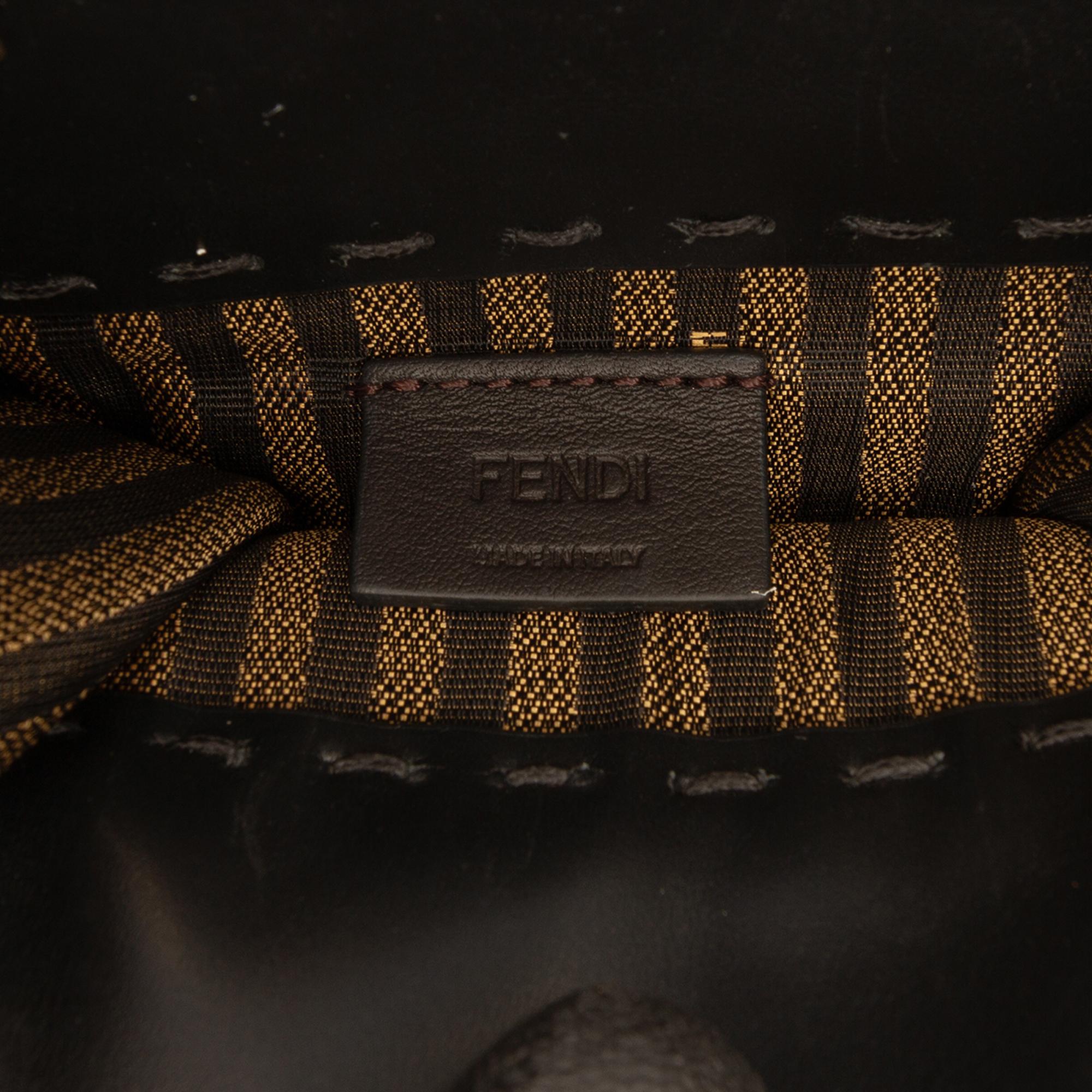 Fendi Mini Leather Sunshine Shopper Tote