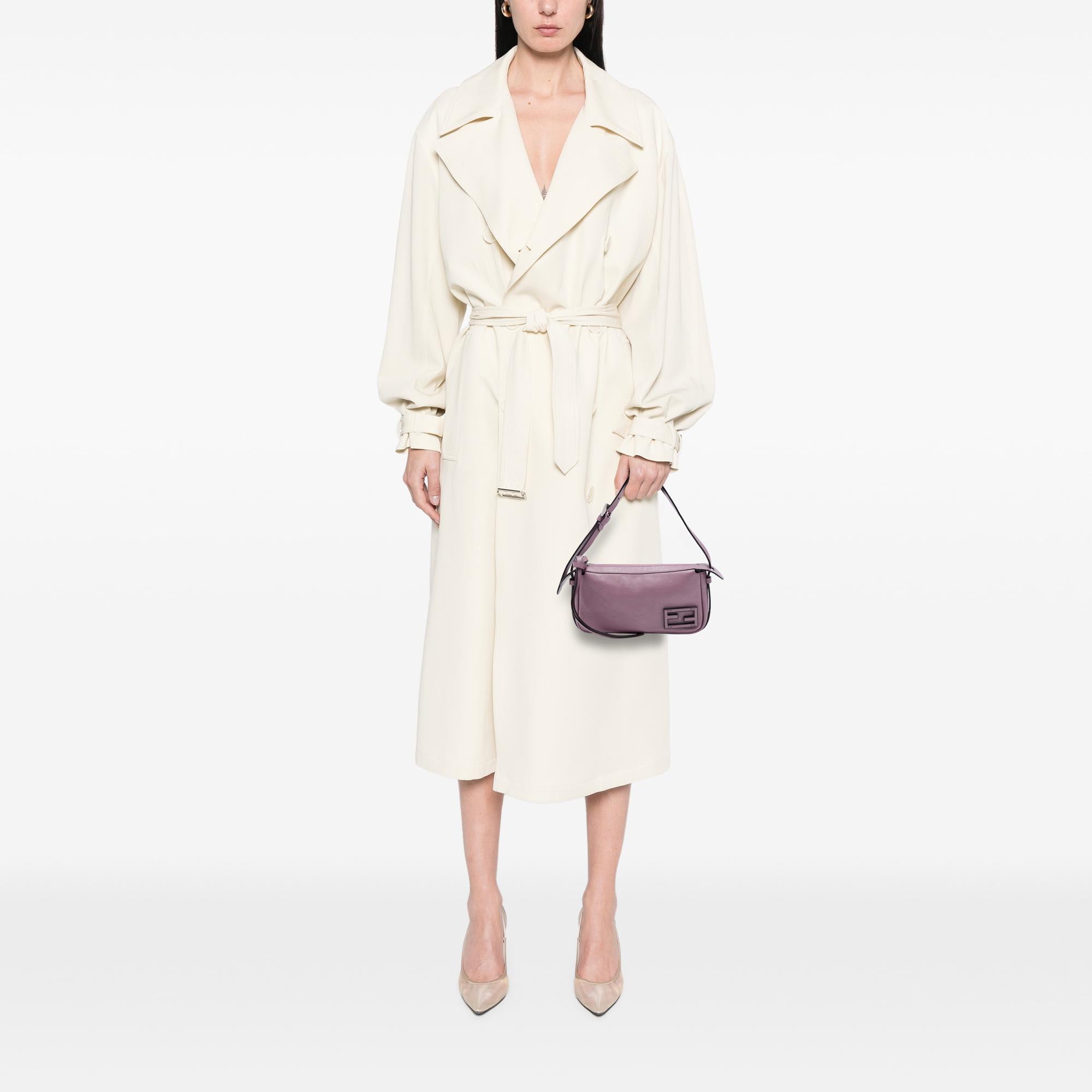 Fendi Mini Metallic Calfskin Simply Handbag