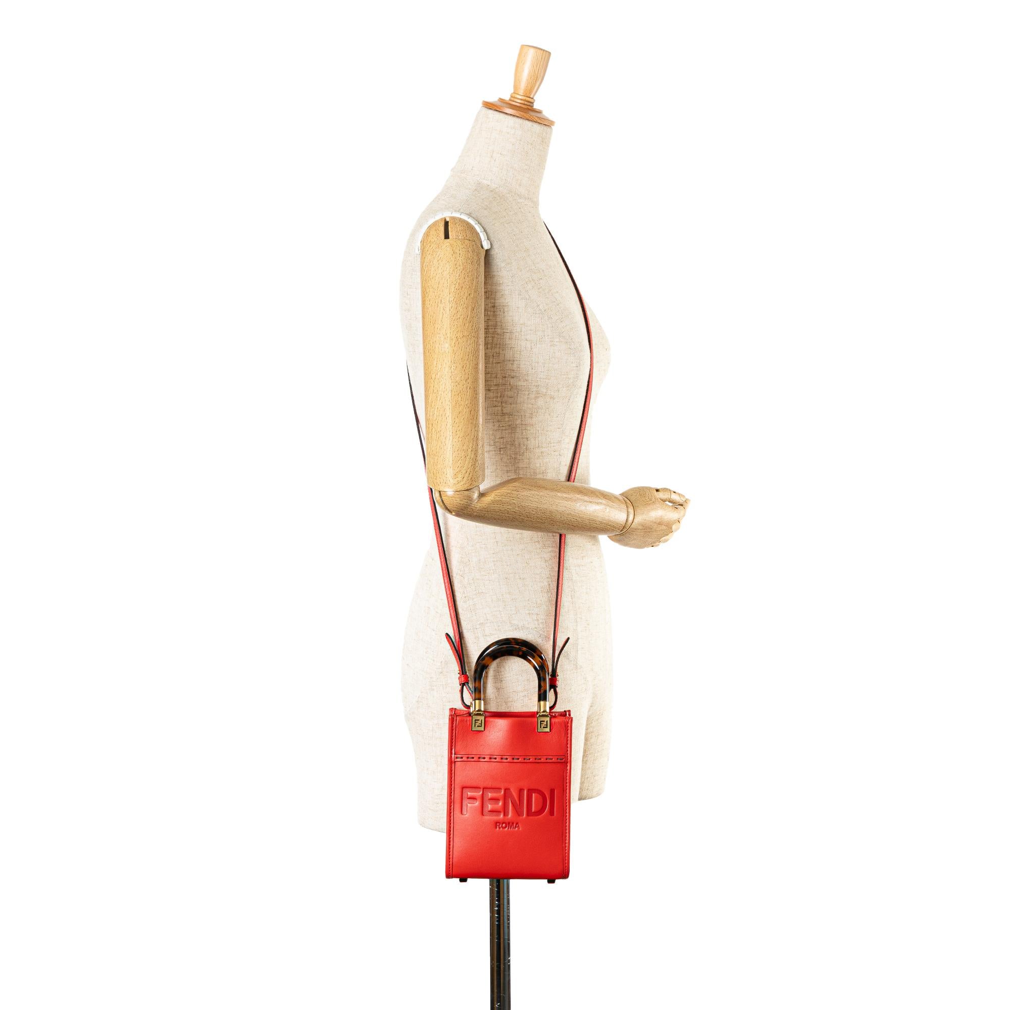 Fendi Mini Sunshine Shopper Tote