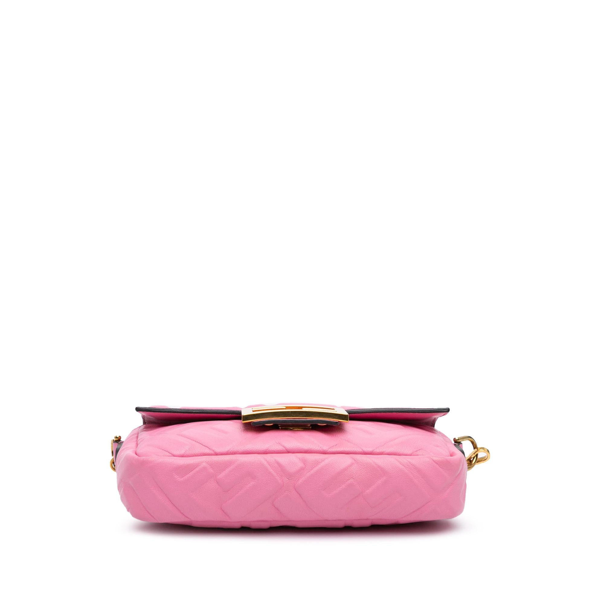 Fendi Mini Zucca Embossed Baguette Satchel (SHG-FbjqkA)