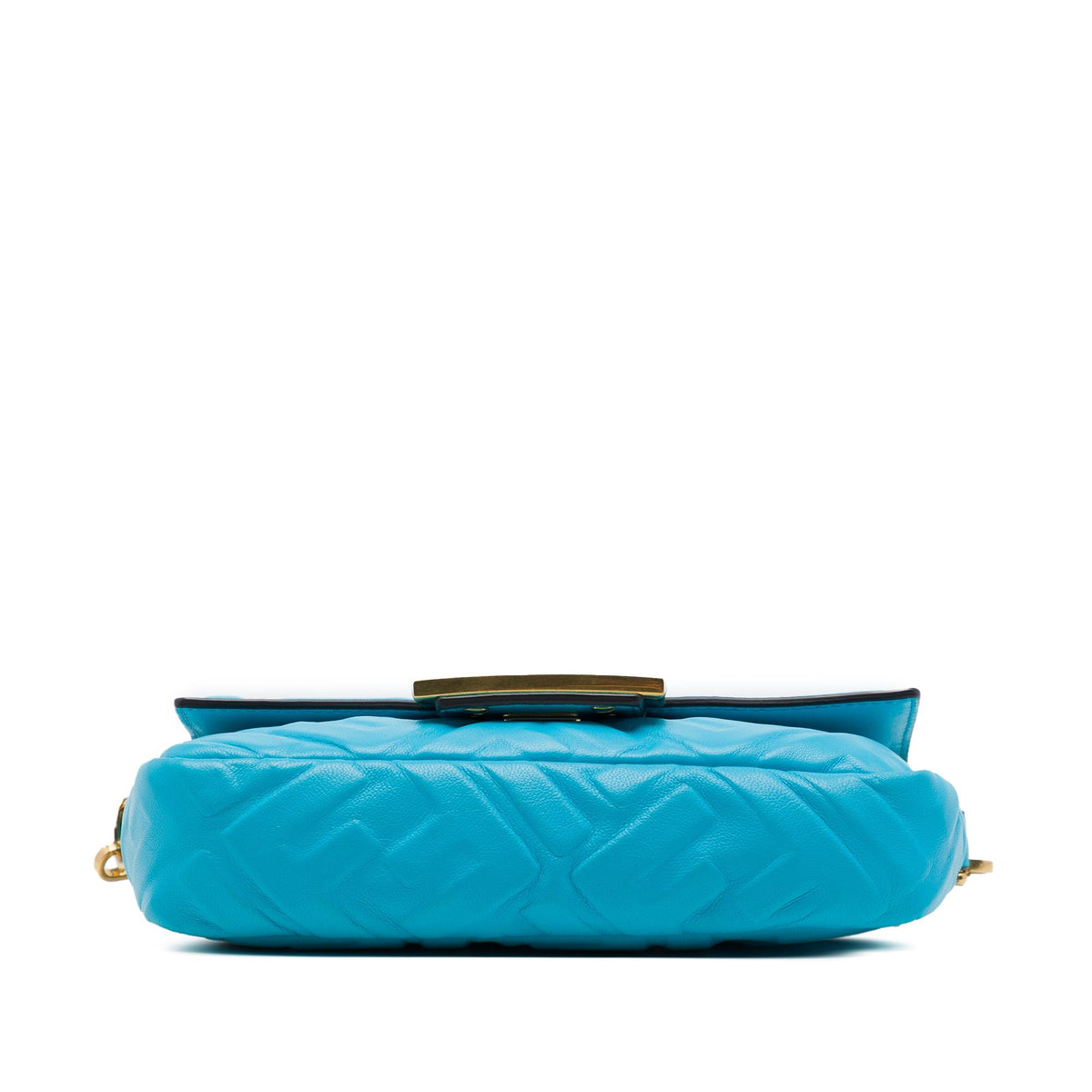 Fendi Mini Zucca Embossed Leather Baguette Satchel
