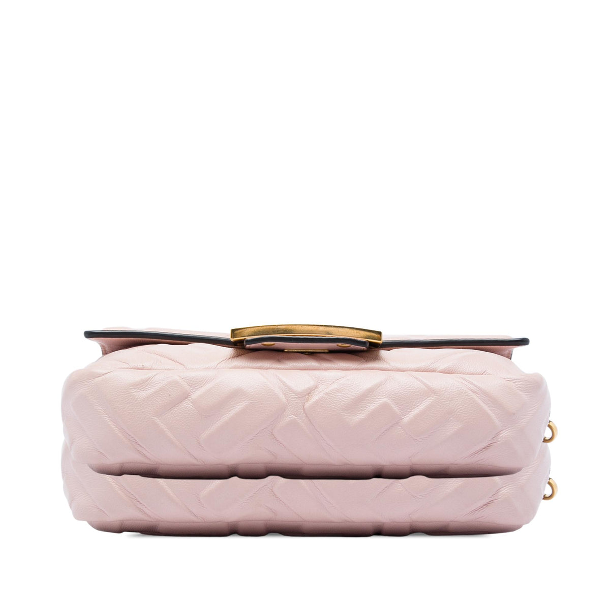 Fendi Mini Zucca Embossed Leather Baguette Satchel