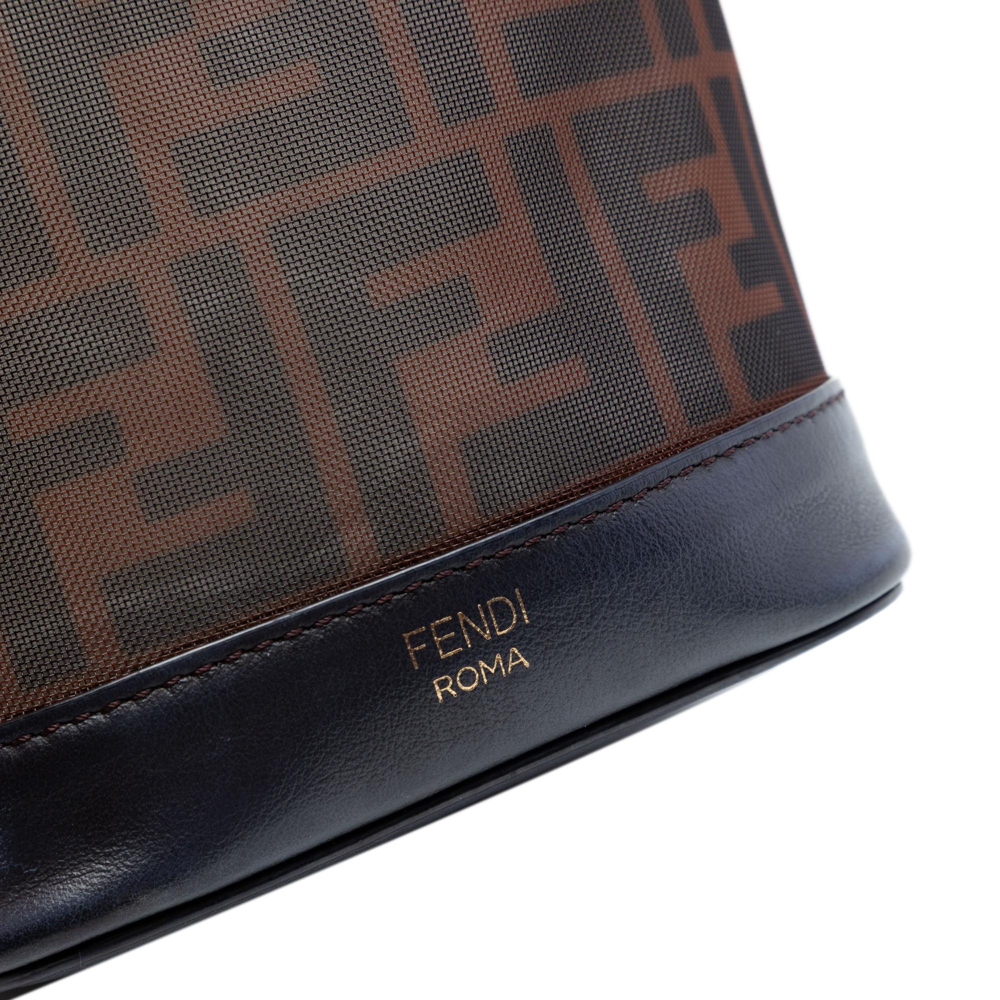 Fendi Mini Zucca Mesh Mon Tresor Bucket Bag
