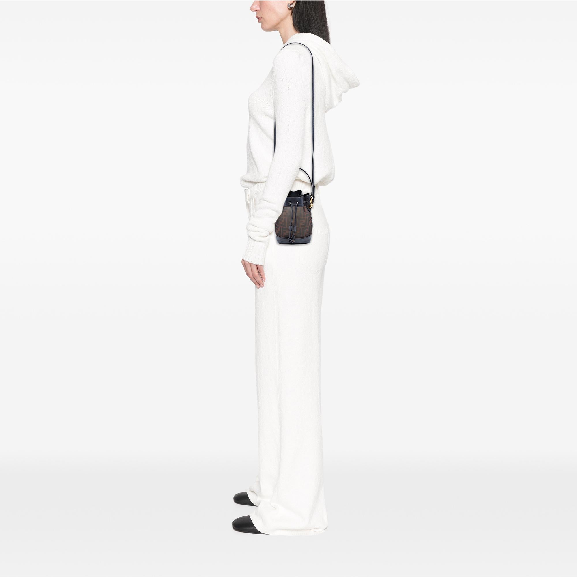 Fendi Mini Zucca Mesh Mon Tresor Bucket Bag
