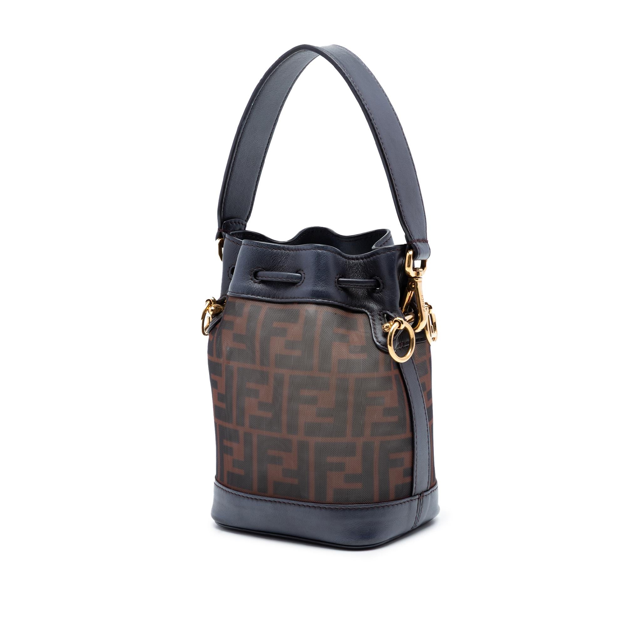Fendi Mini Zucca Mesh Mon Tresor Bucket Bag