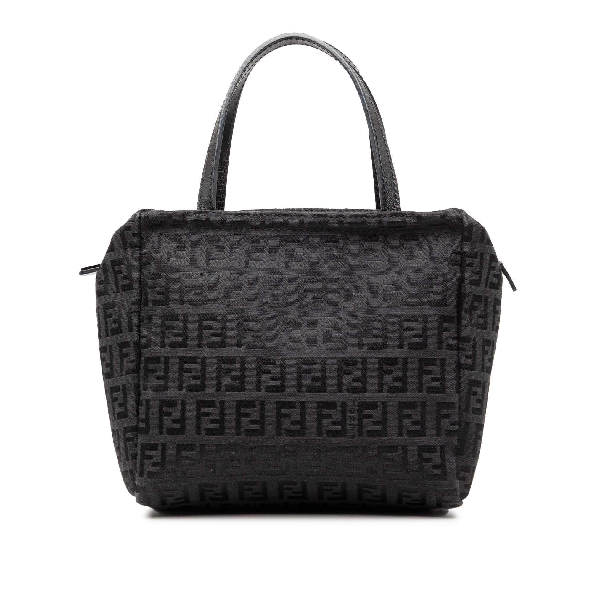 Fendi Mini Zucchino Canvas Handbag