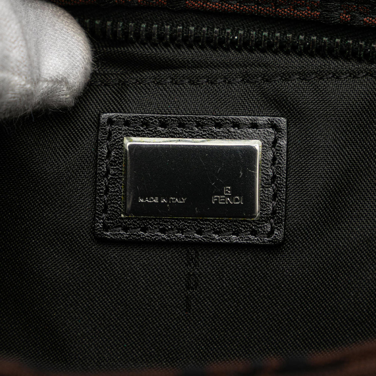 Fendi Mini Zucchino Canvas Handbag