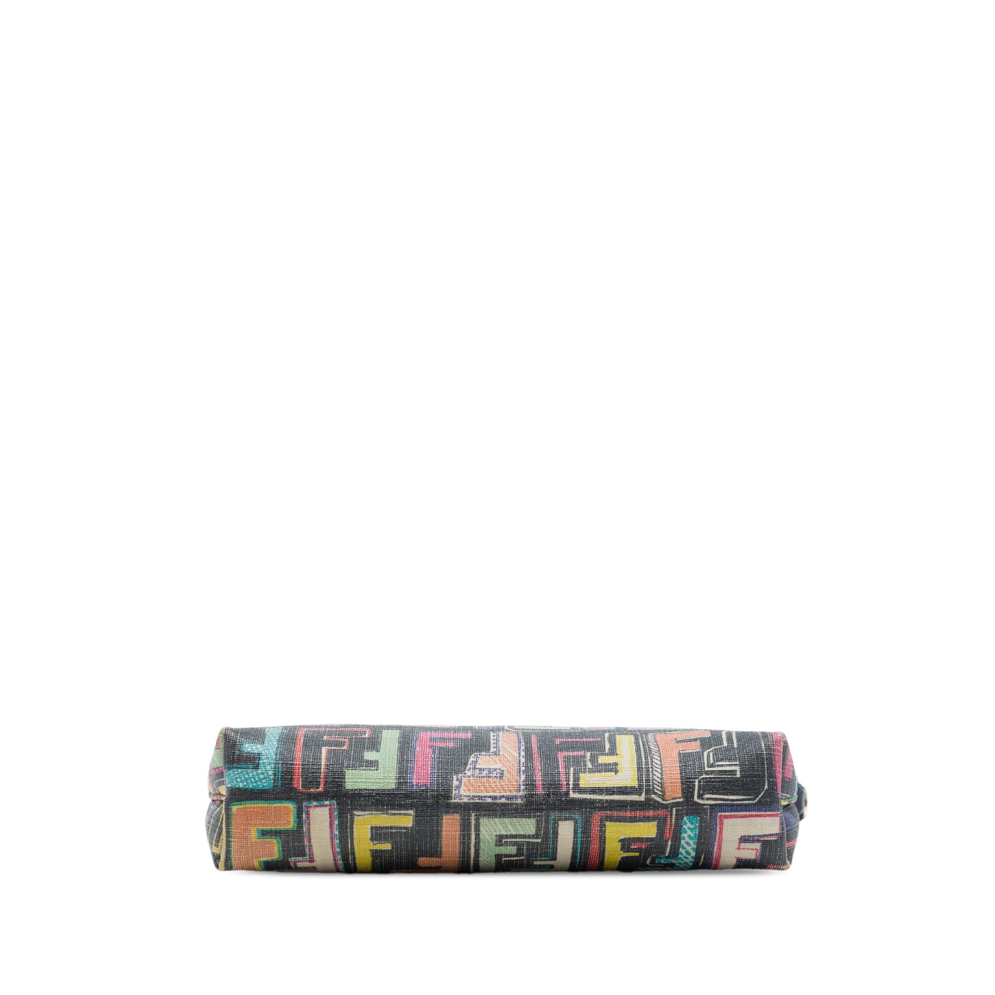 Fendi Multicolor Zucca Spalmati Chain Pochette