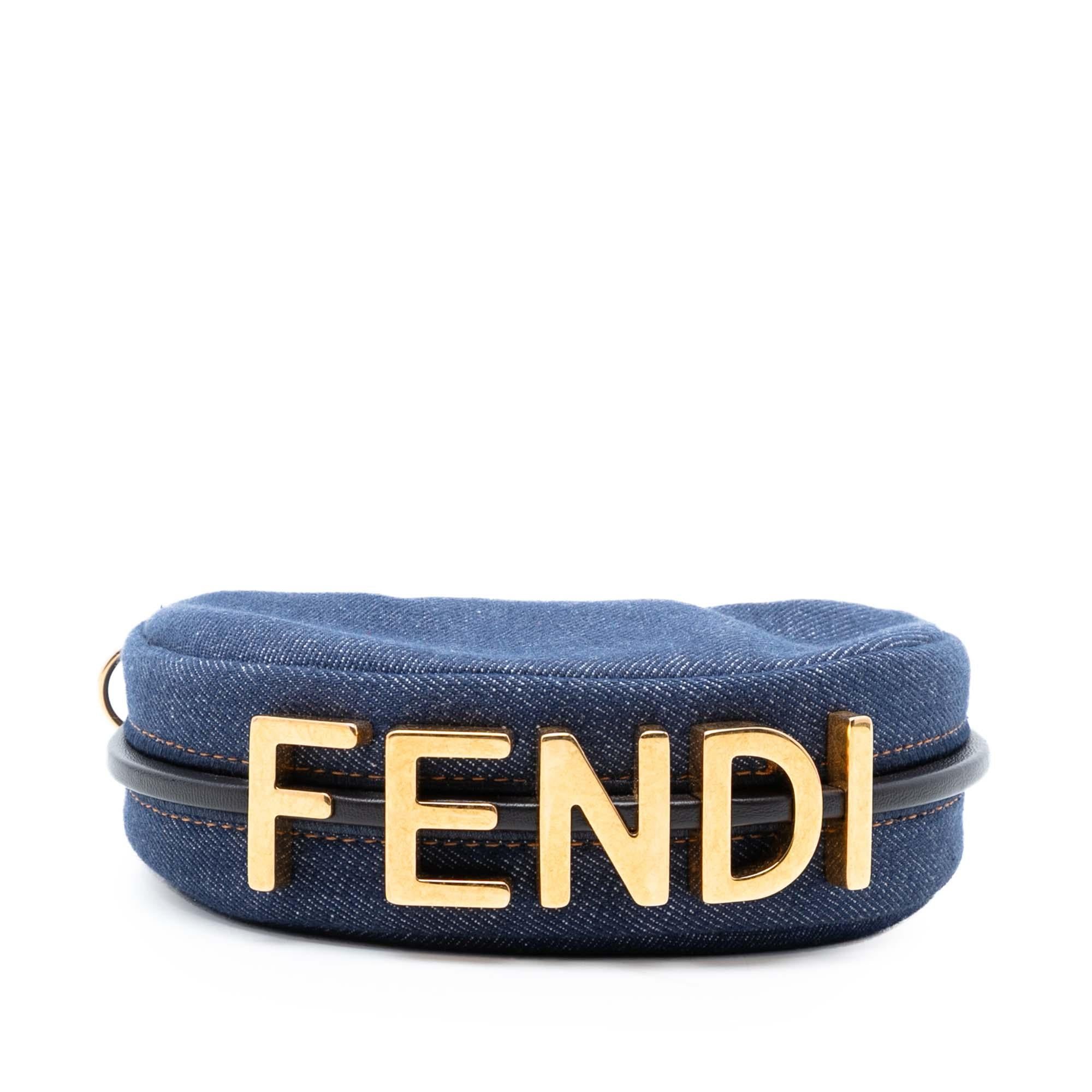 Fendi Nano Denim Fendigraphy Hobo