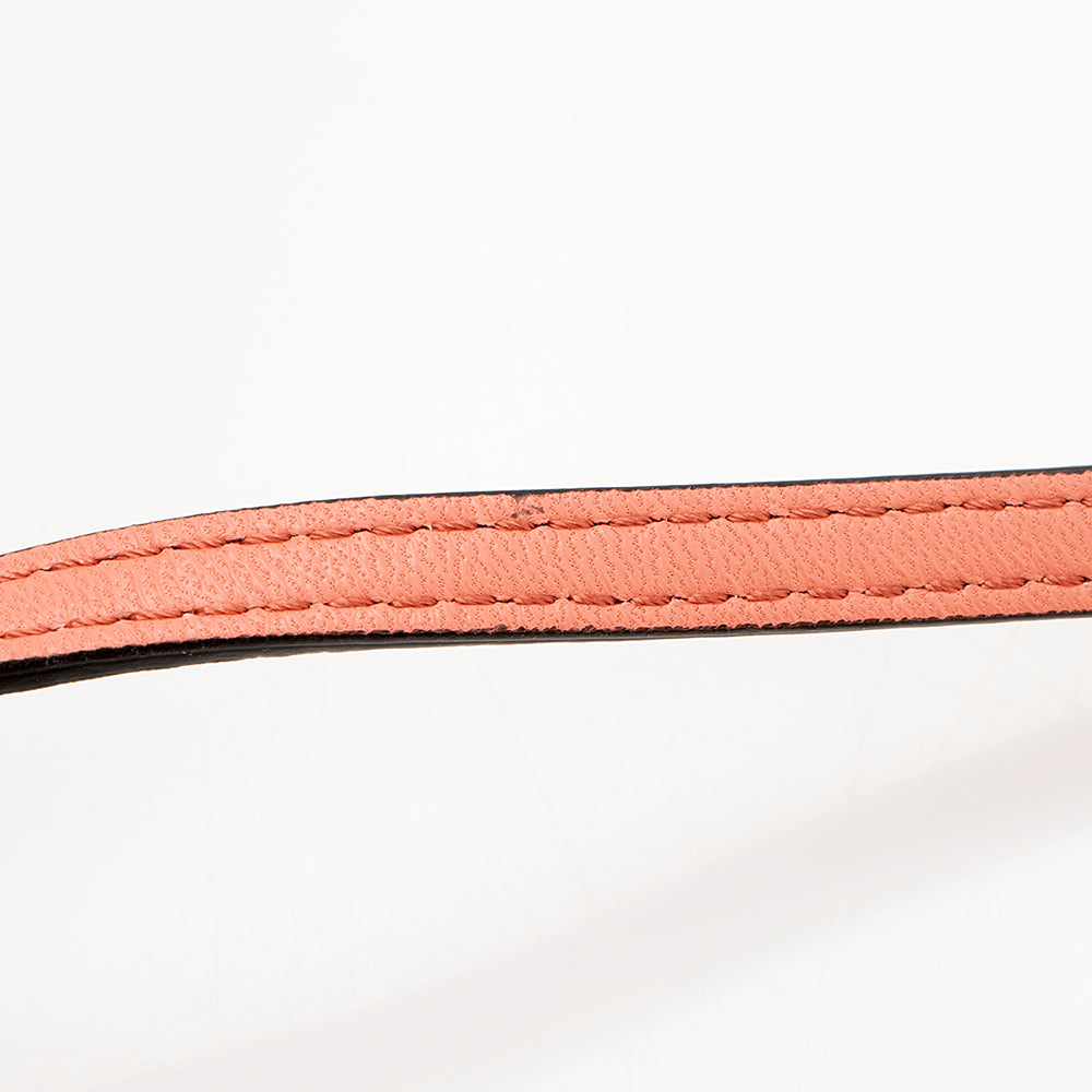 Fendi Nappa Leather Fox Fur Crystal Micro Buggie Baguette Bag (SHF-13762)