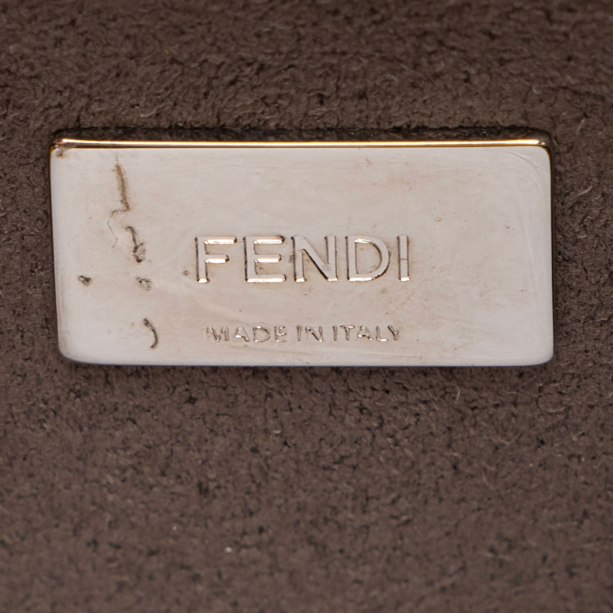 Fendi Nappa Leather Peekaboo Micro Shoulder Bag