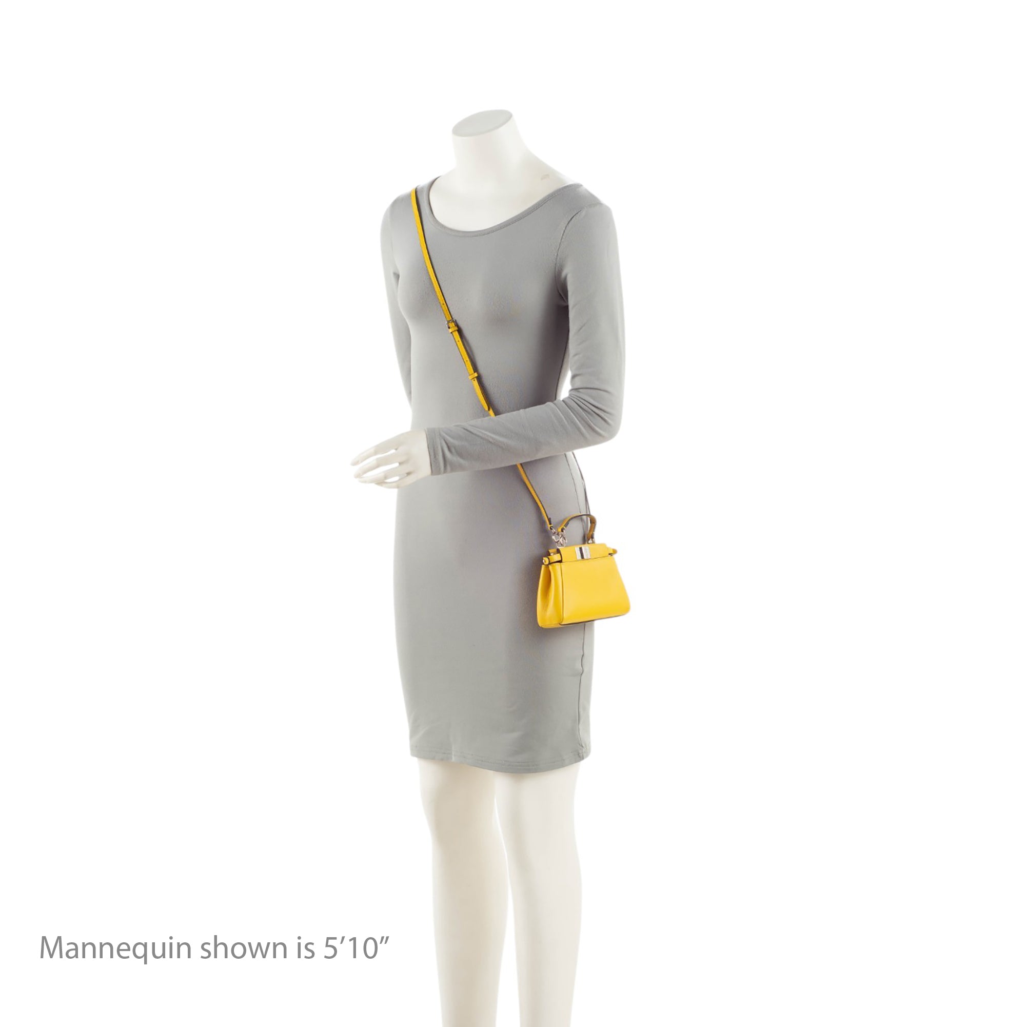 Fendi Nappa Leather Peekaboo Micro Shoulder Bag