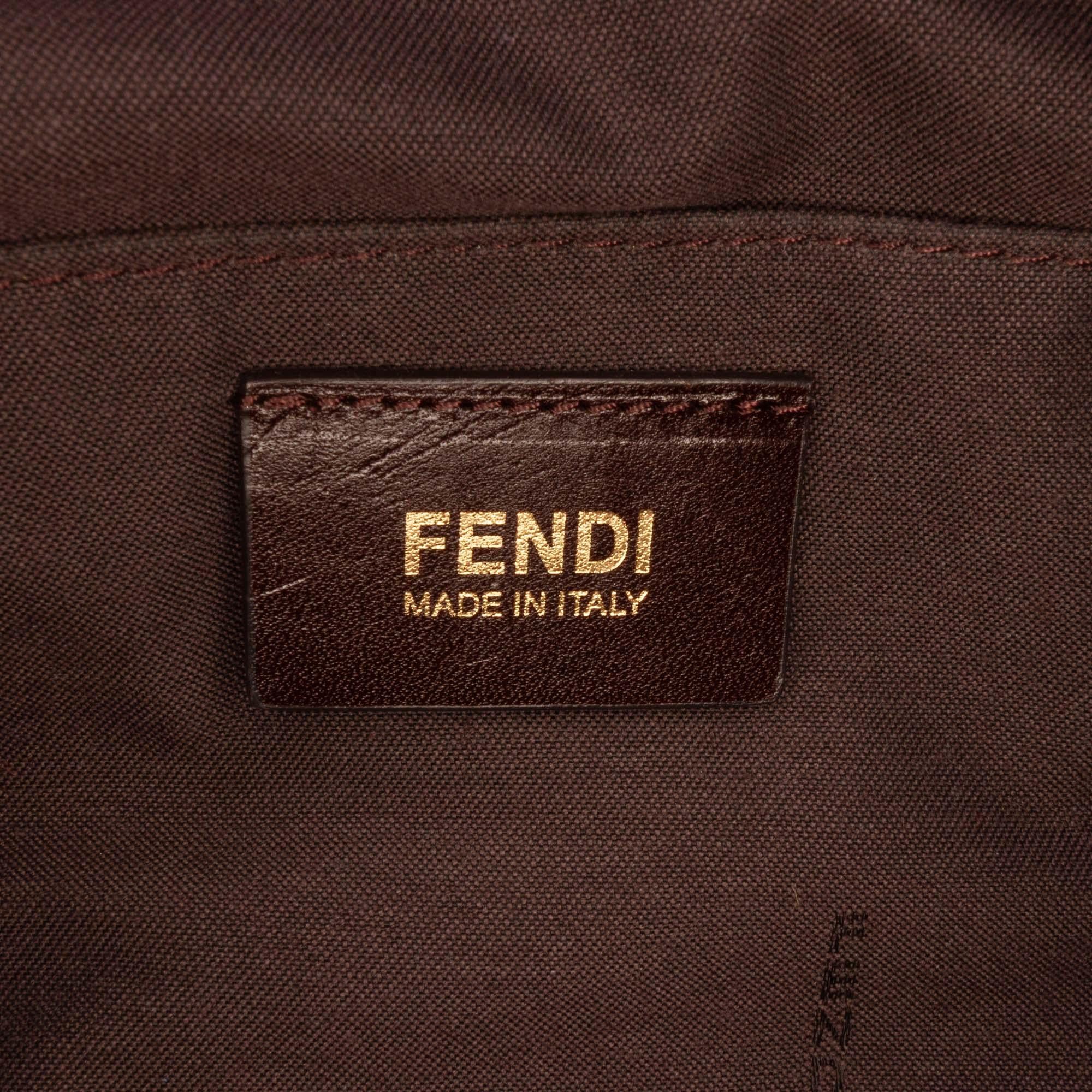 Fendi Nubuck FF Chains Tote