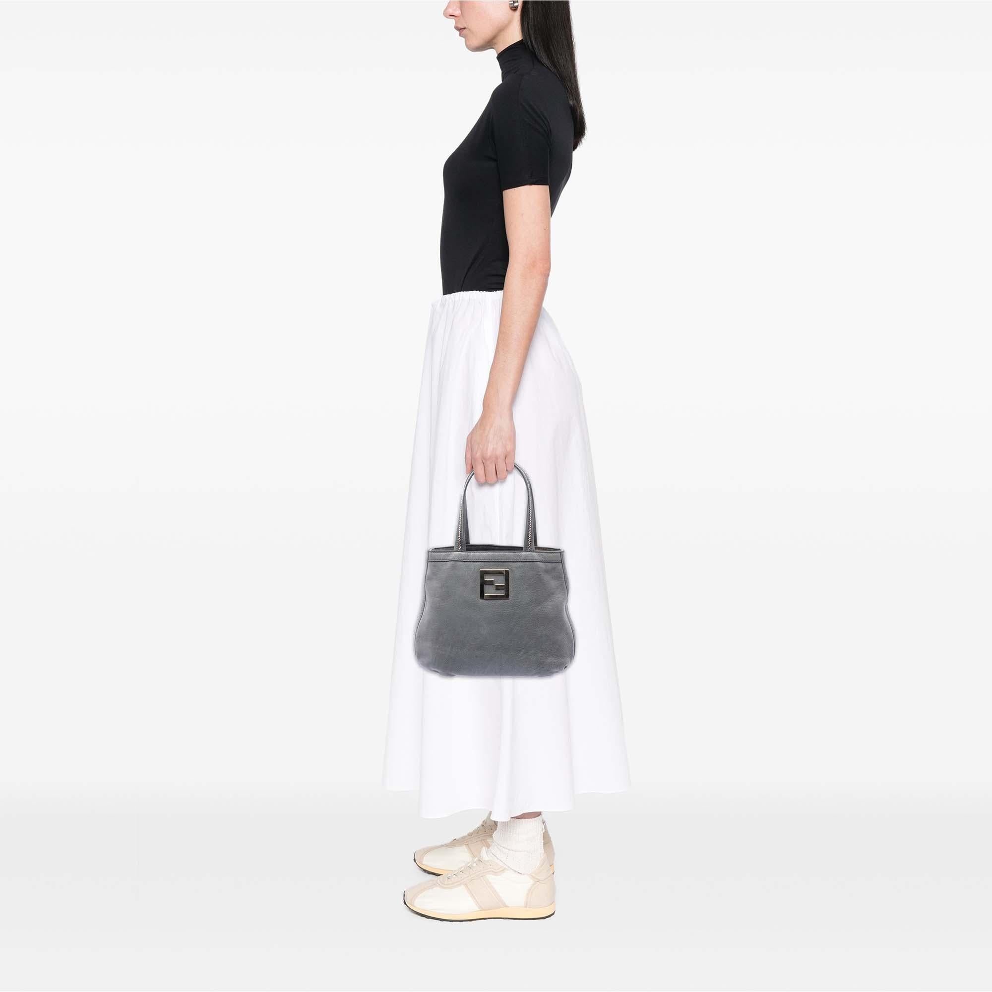 Fendi Nubuck FF Chains Tote