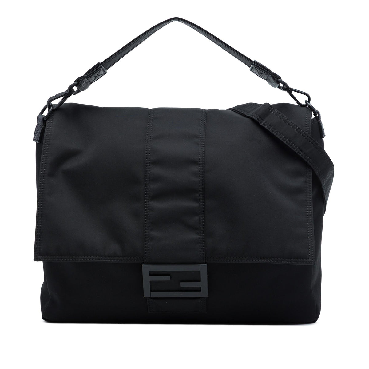 Fendi Nylon Baguette Messenger Bag