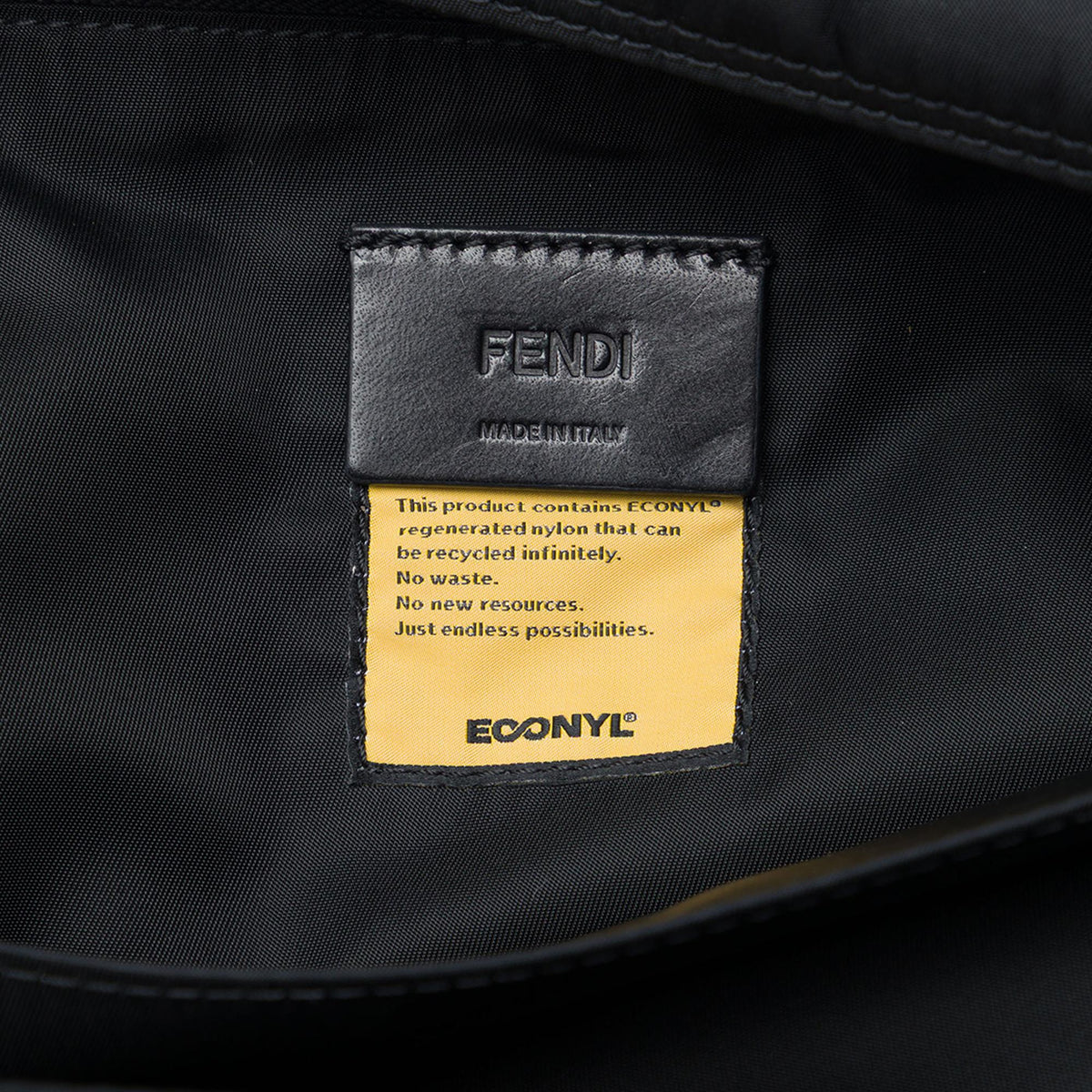 Fendi Nylon Baguette Messenger Bag