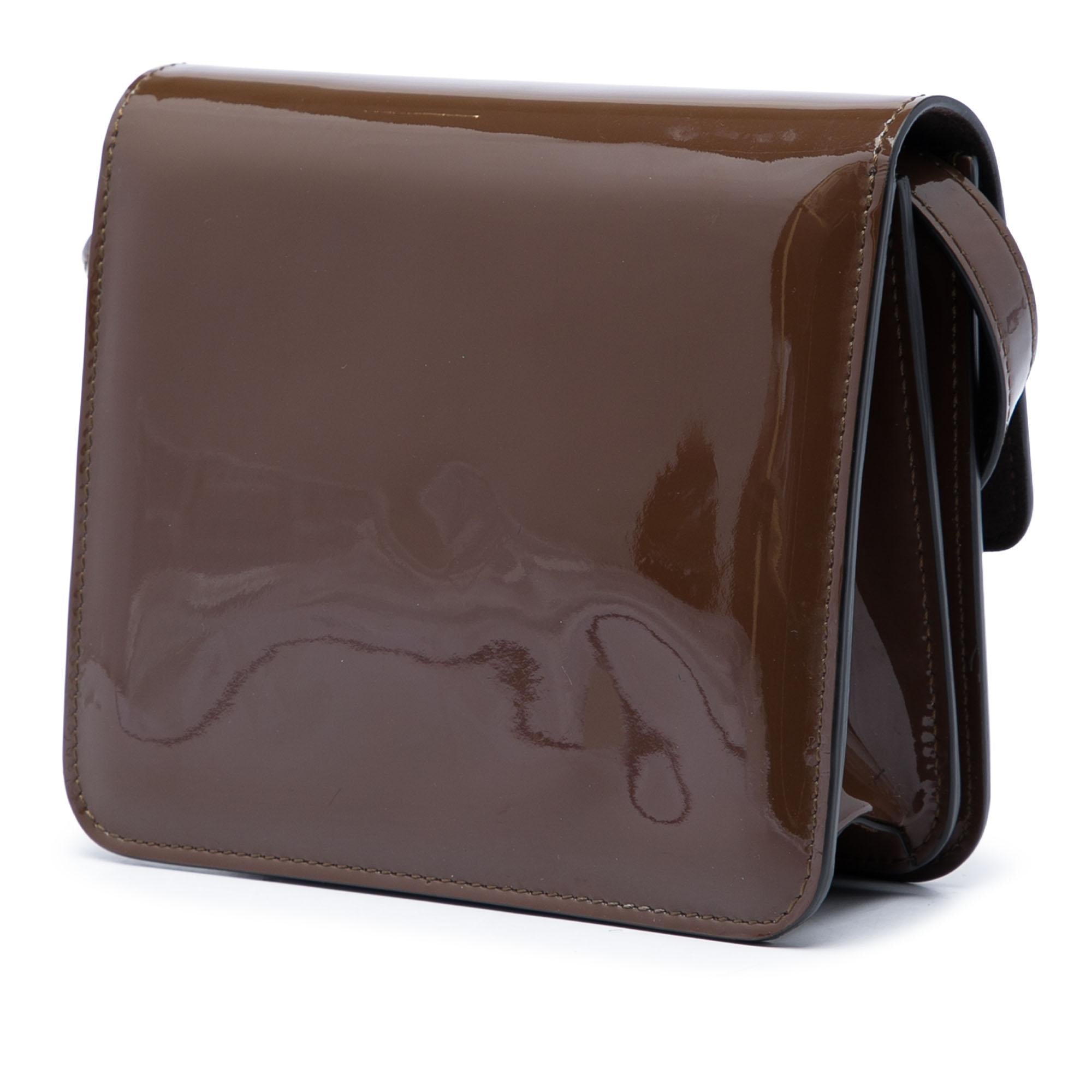 Fendi Patent Karligraphy Crossbody