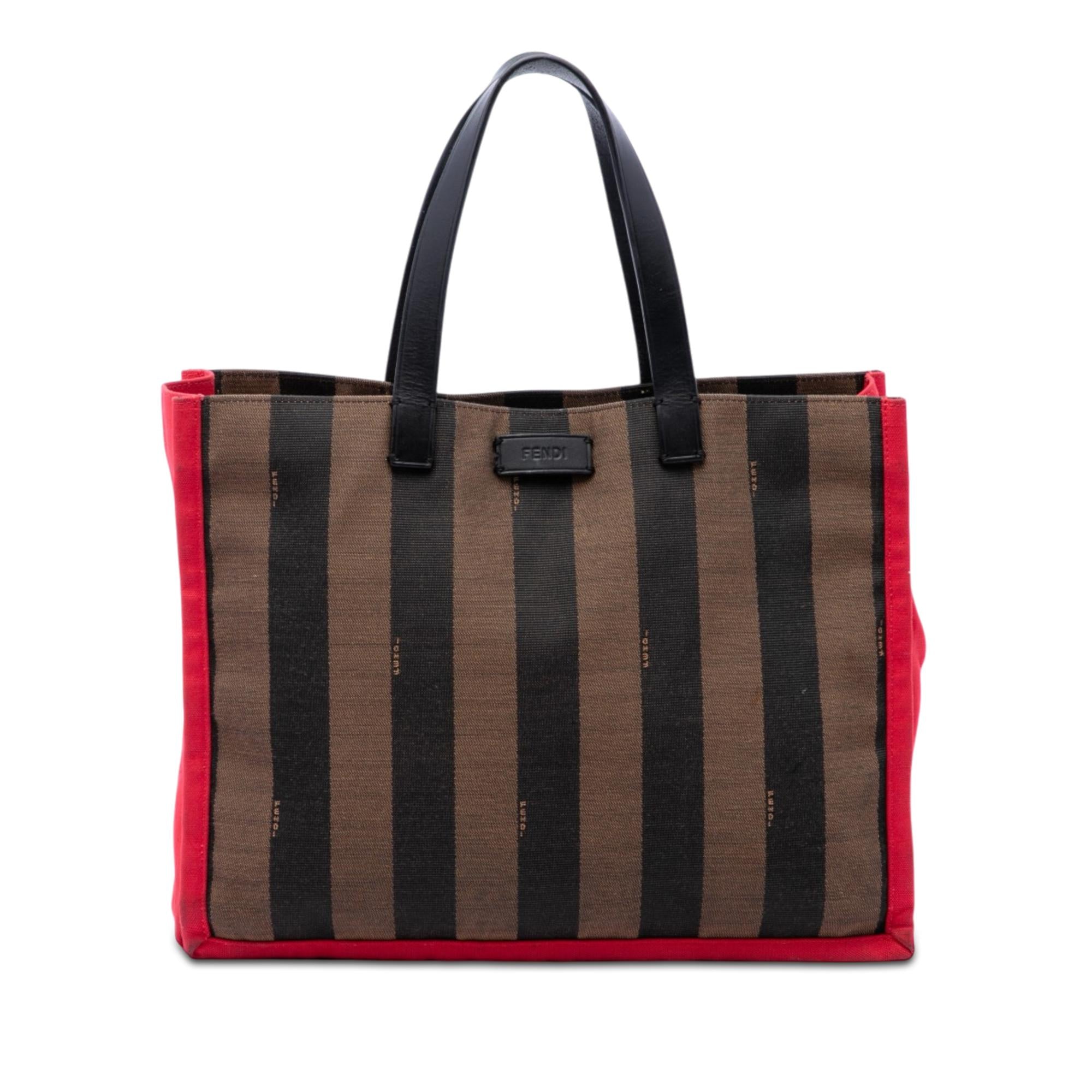 Fendi Pequin Canvas Simply Shopping Tote