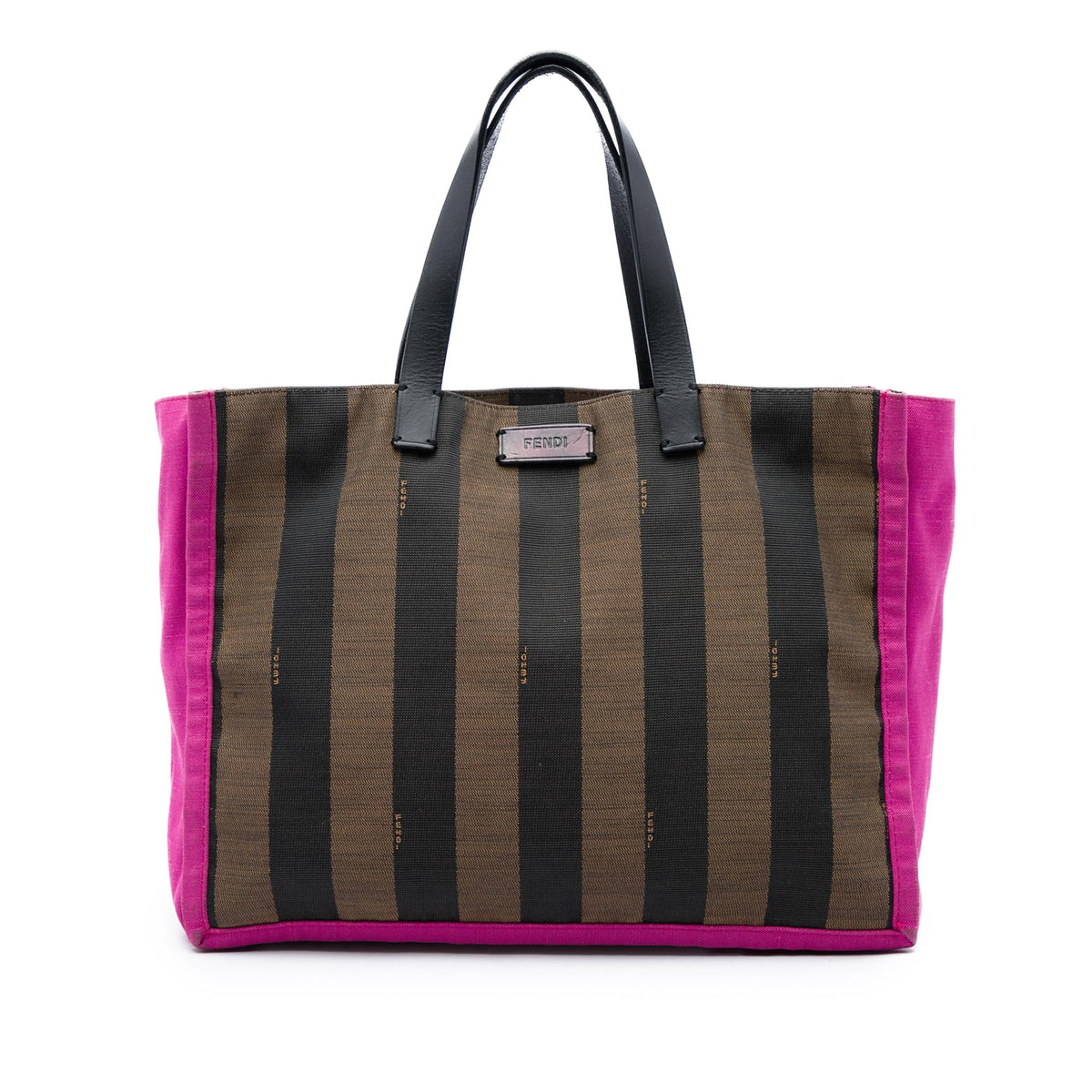 Fendi Pequin Canvas Simply Shopping Tote
