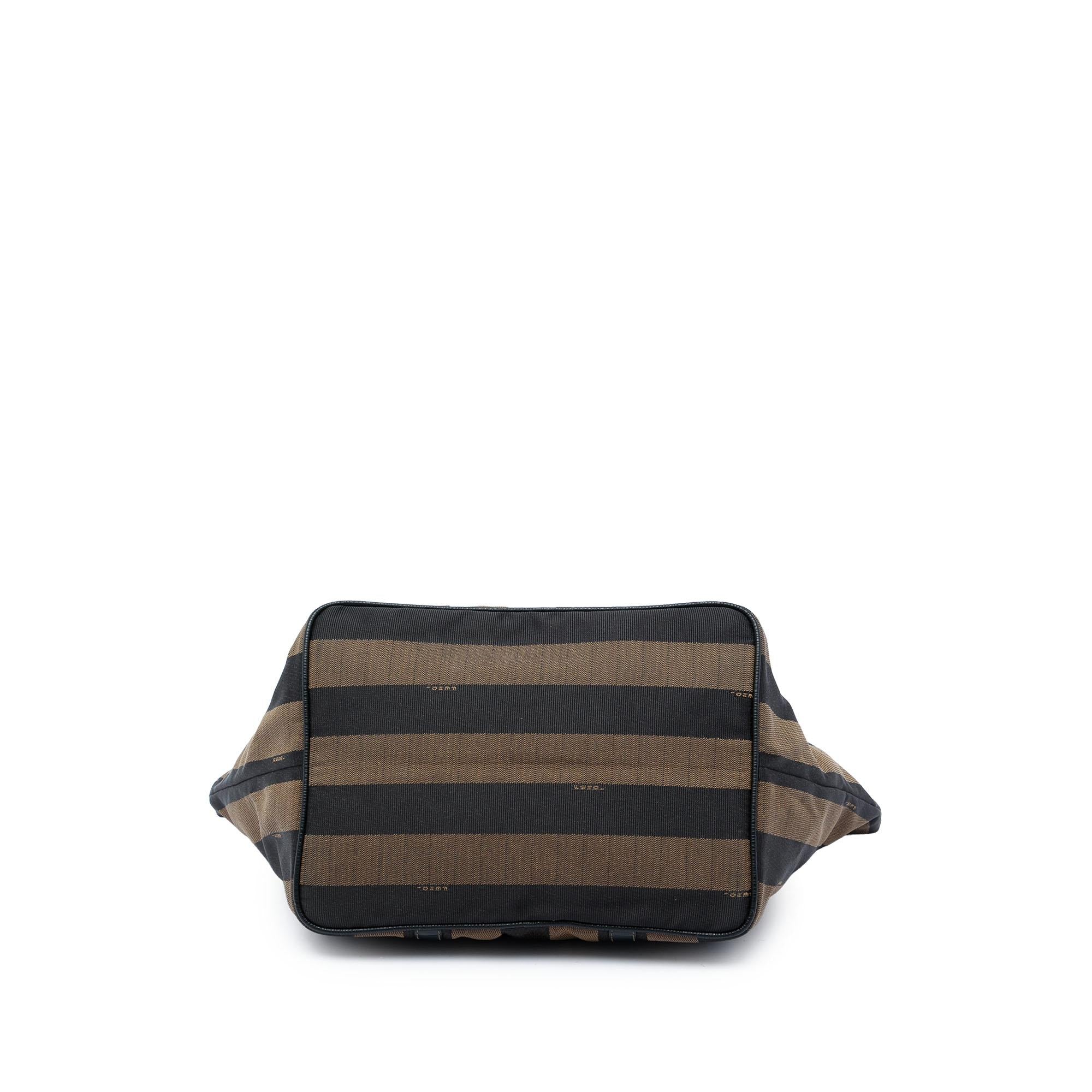 Fendi Pequin Canvas Tote