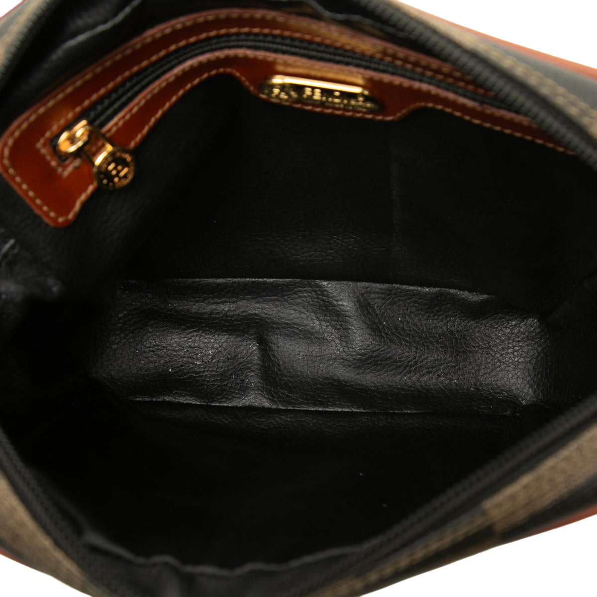 Fendi Pequin Coated Canvas Checkboard Crossbody