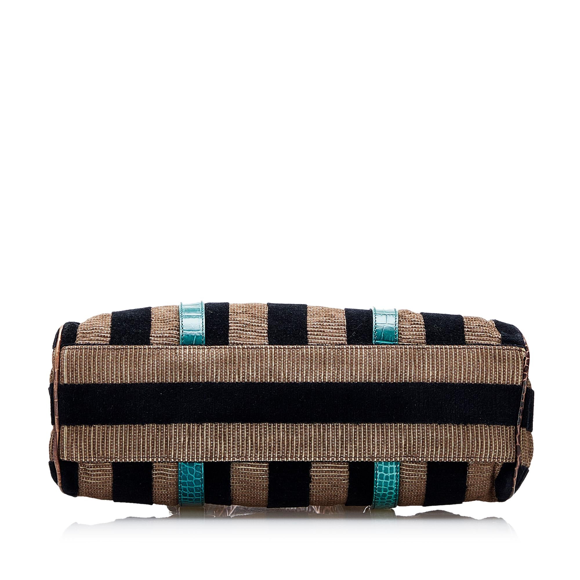 Fendi Pequin Handbag (SHG-UTQaNE)